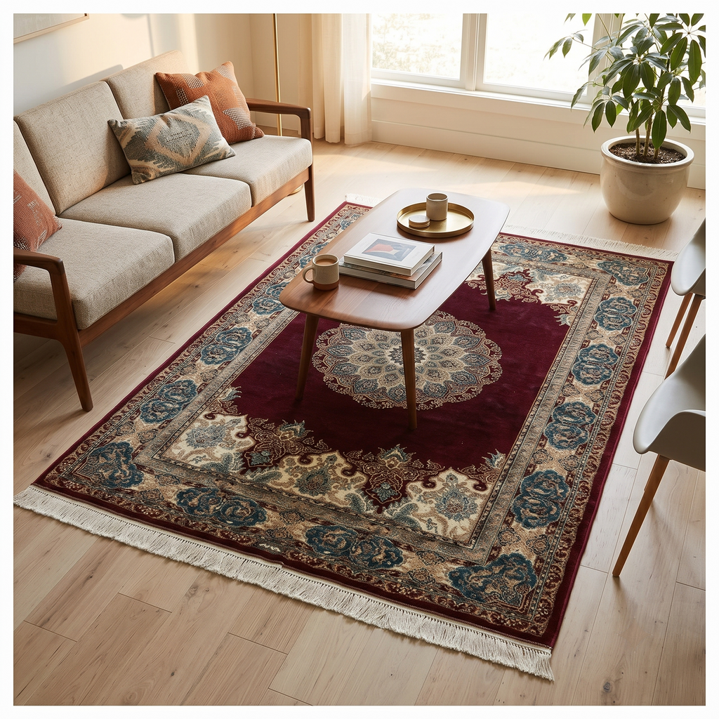 Imperial Maroon Irani Heritage Carpet