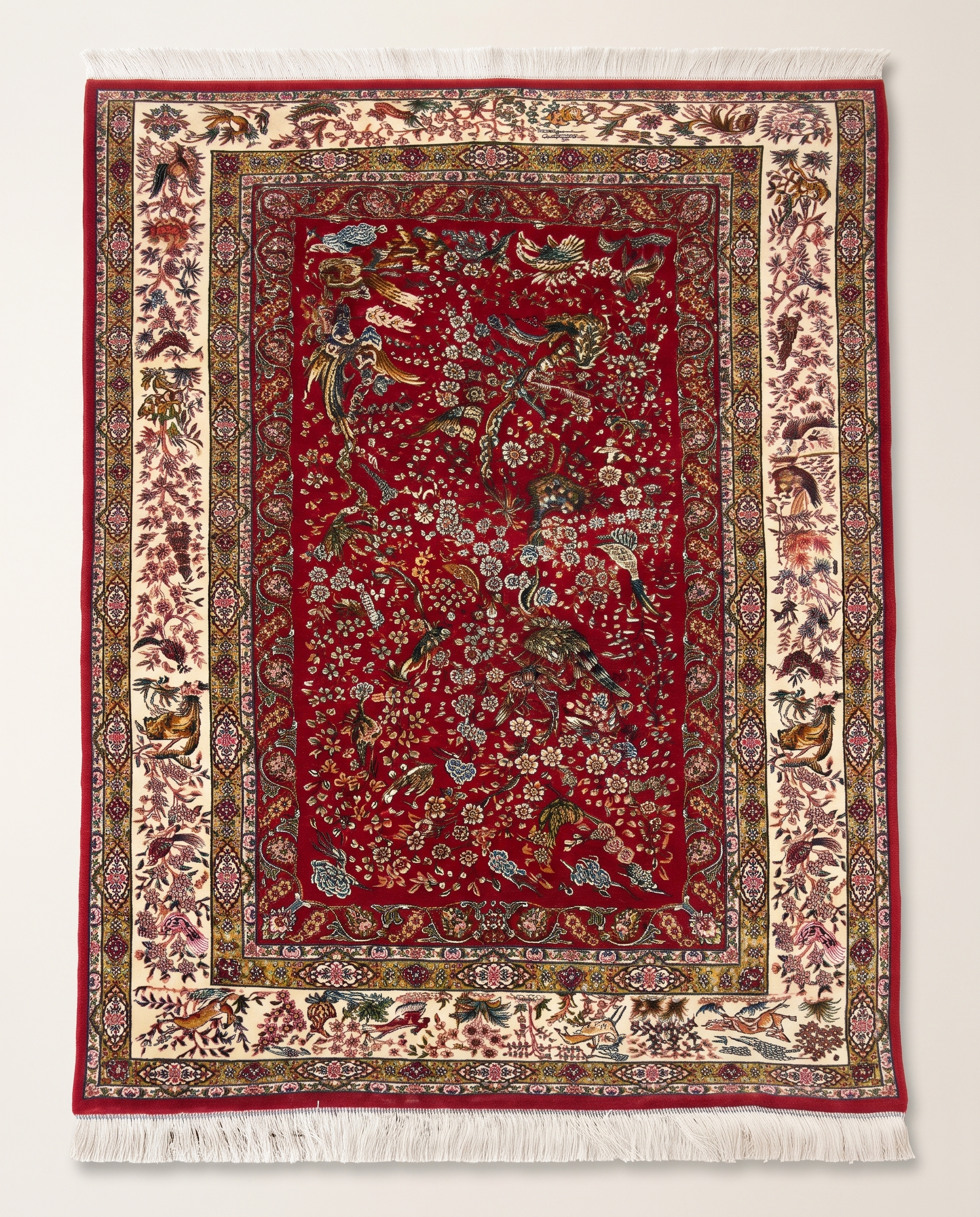 The Crimson Majesty Irani Carpet