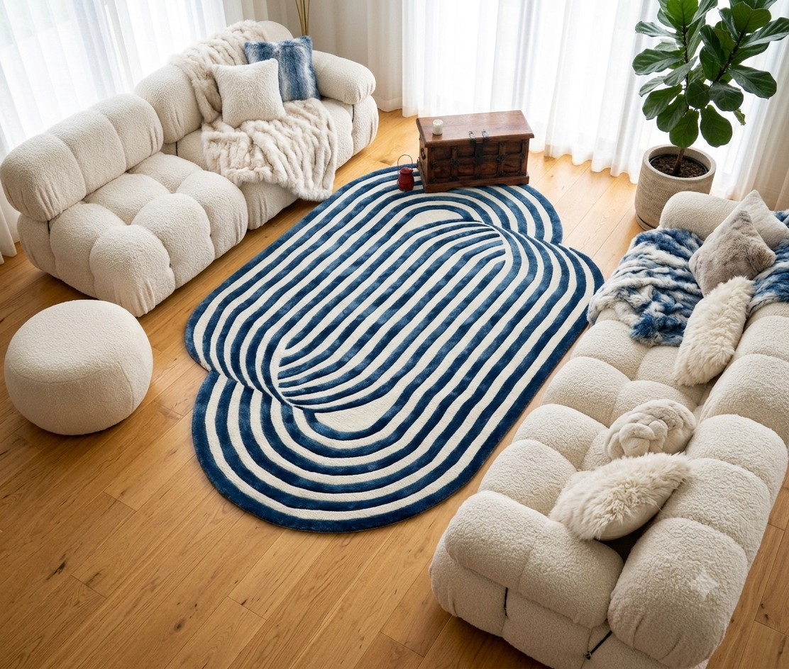 Bleu Horizon Silk Viscose Rug