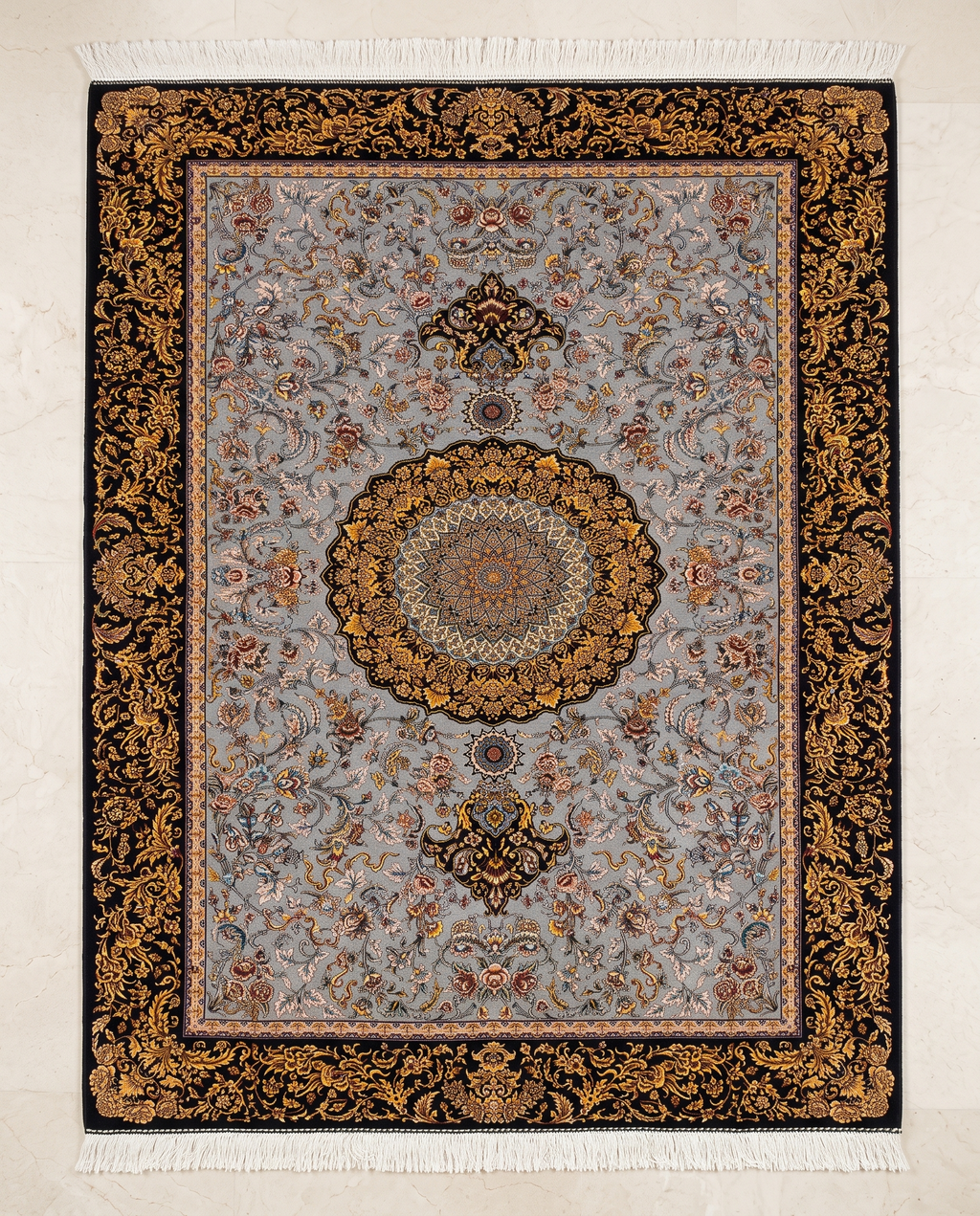 Opulent Royal Irani Designer Carpet