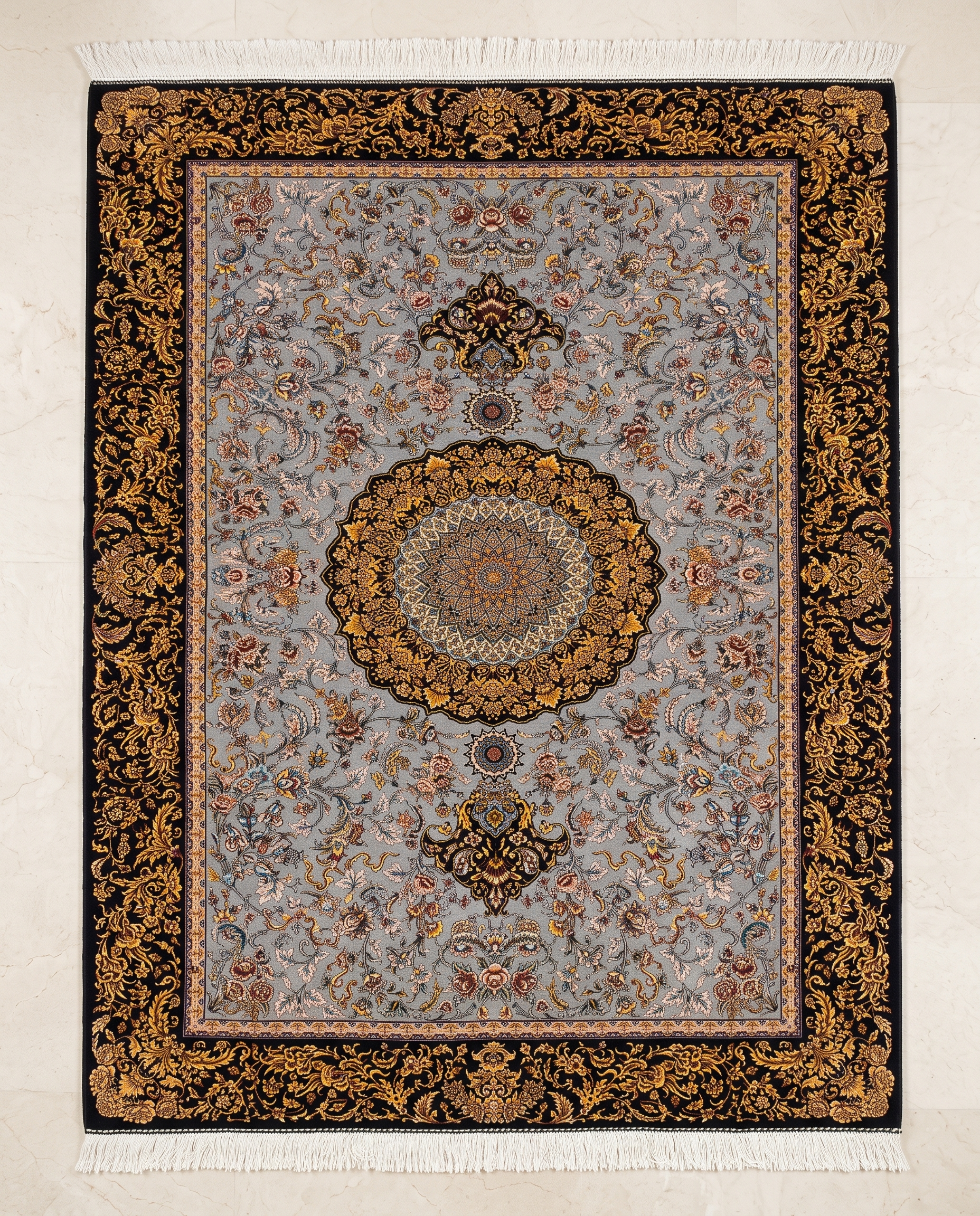 Opulent Royal Irani Designer Carpet