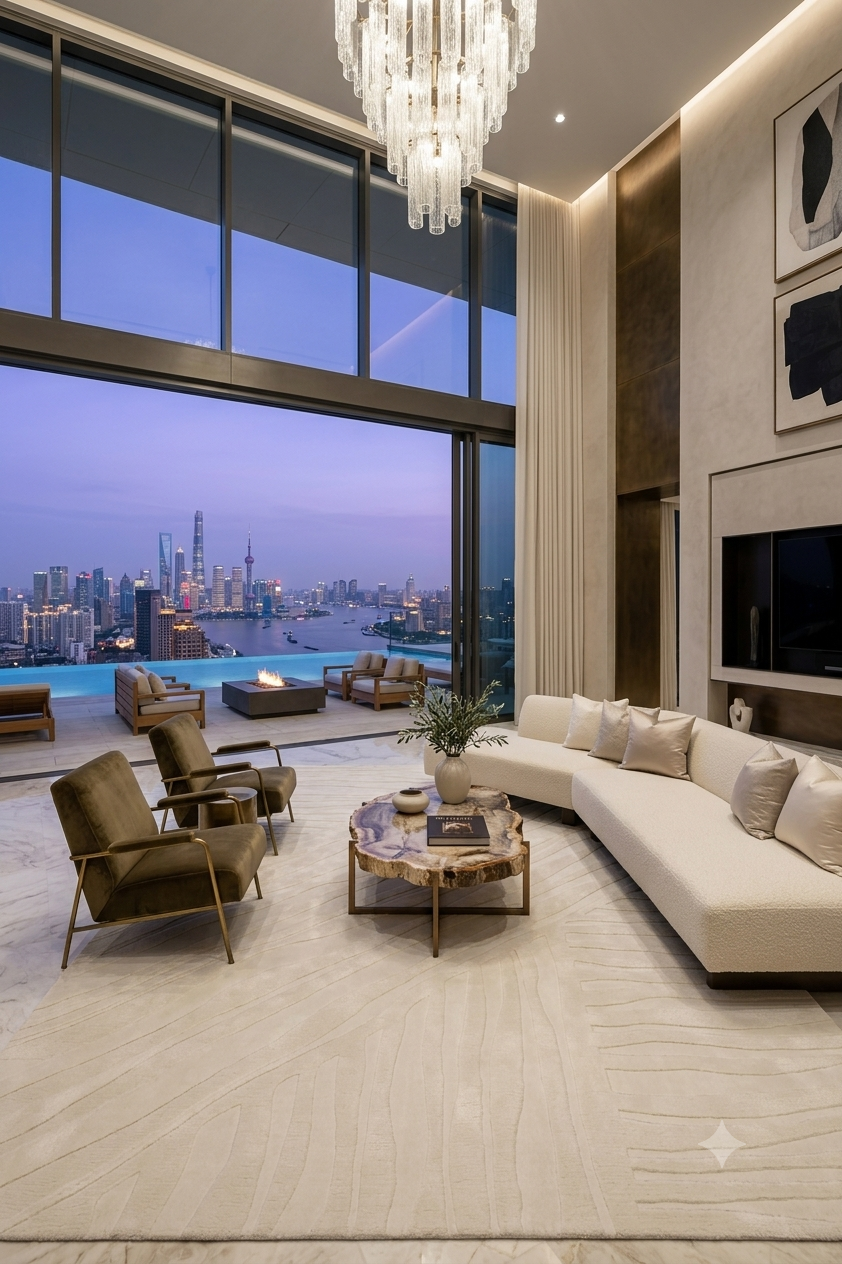 Ivory Dunes Wool Rug