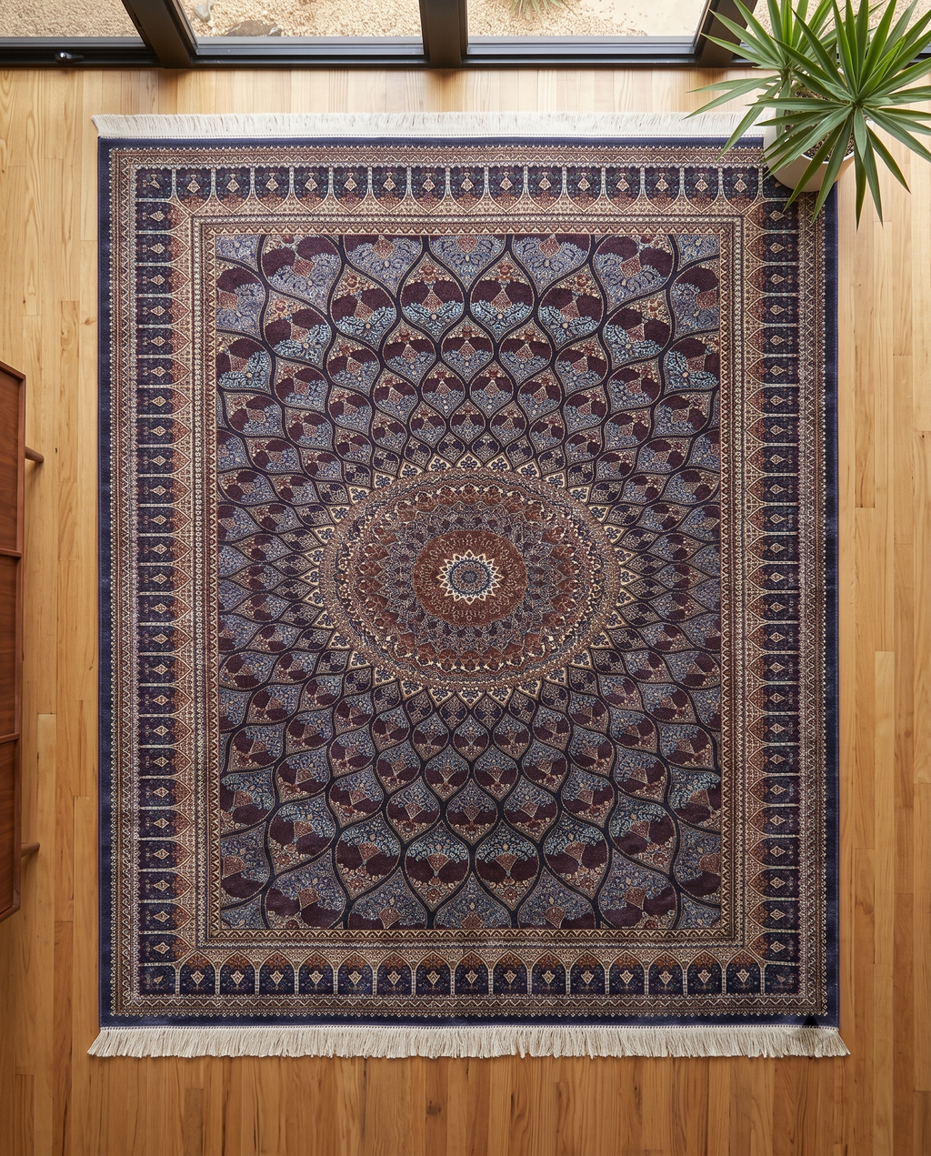 Regal Wine Starburst Carpet