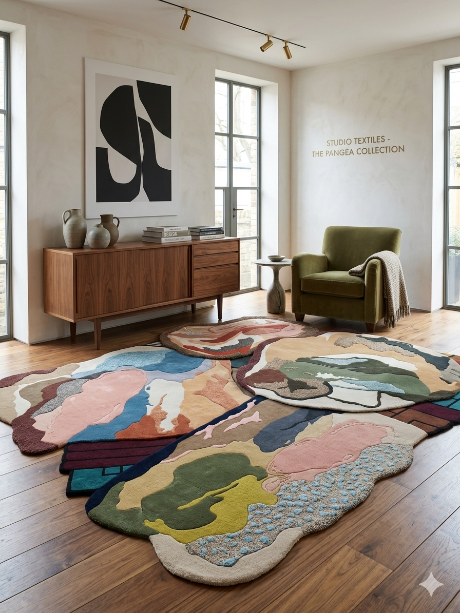 Multi-Color Artistic Irregular Carpet