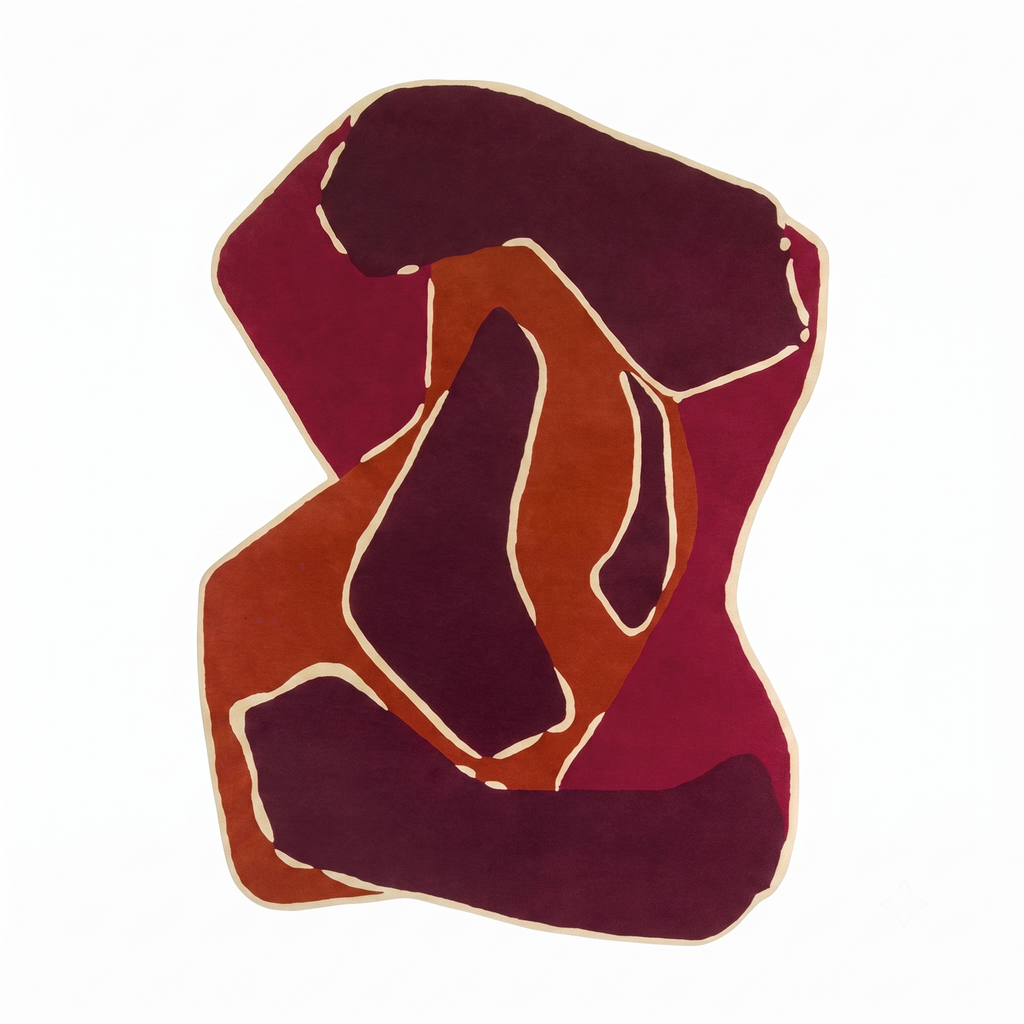 Hand-Tufted Artistic Silhouette Design Rug