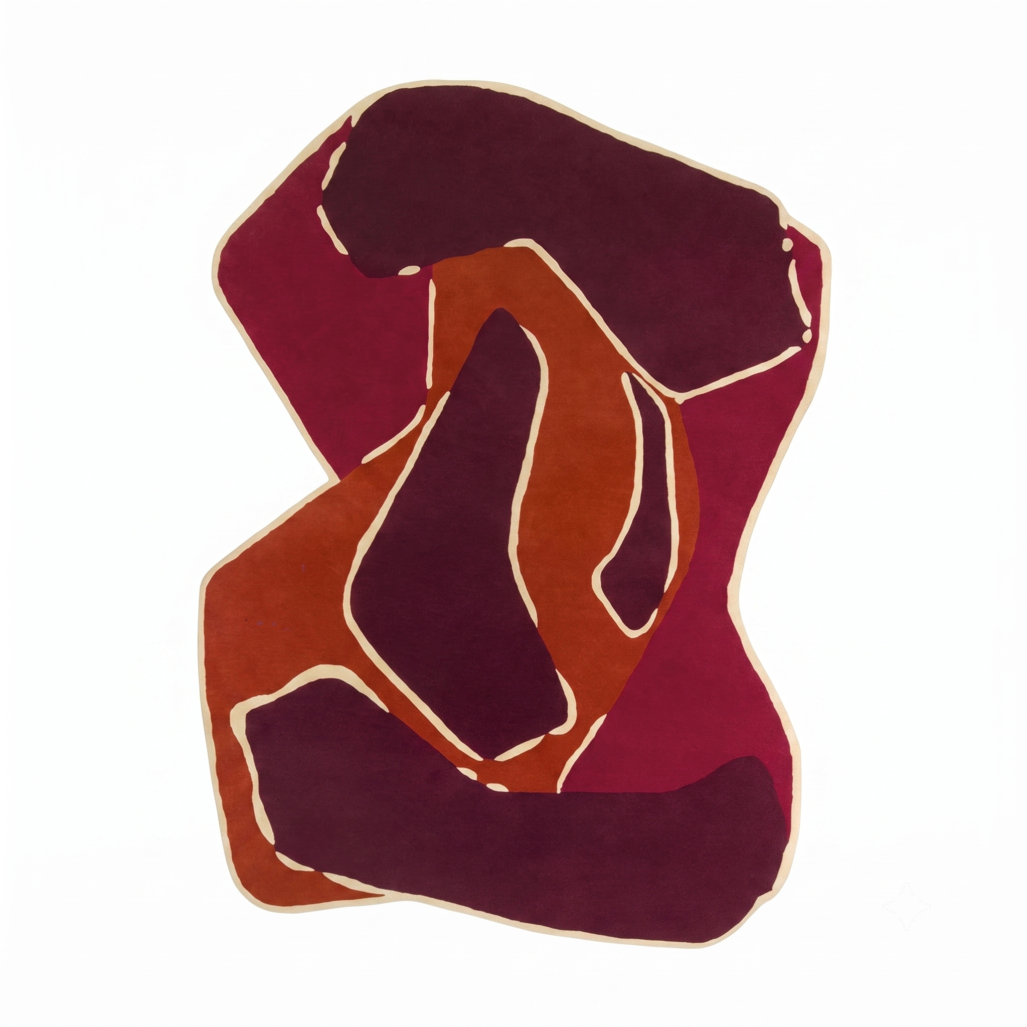 Hand-Tufted Artistic Silhouette Design Rug