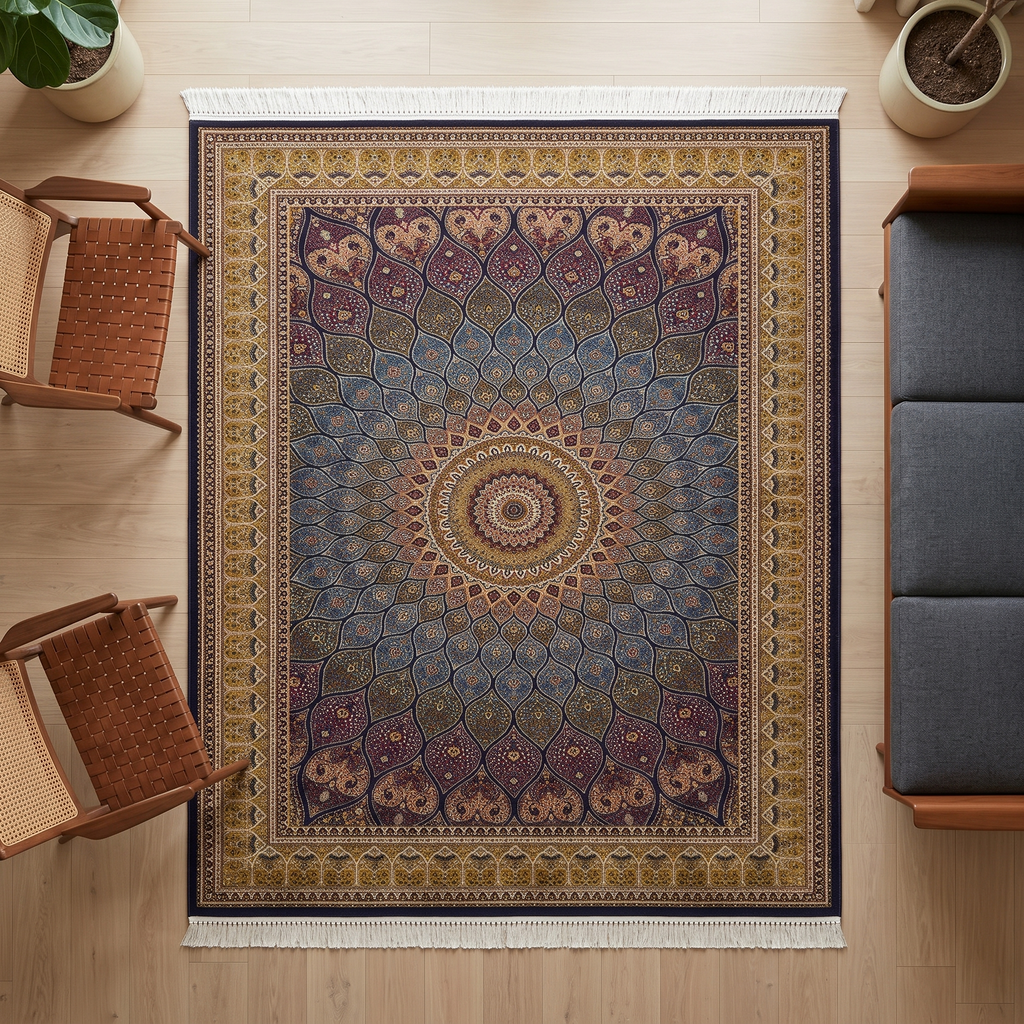 Irani Mosaic Medallion Carpet