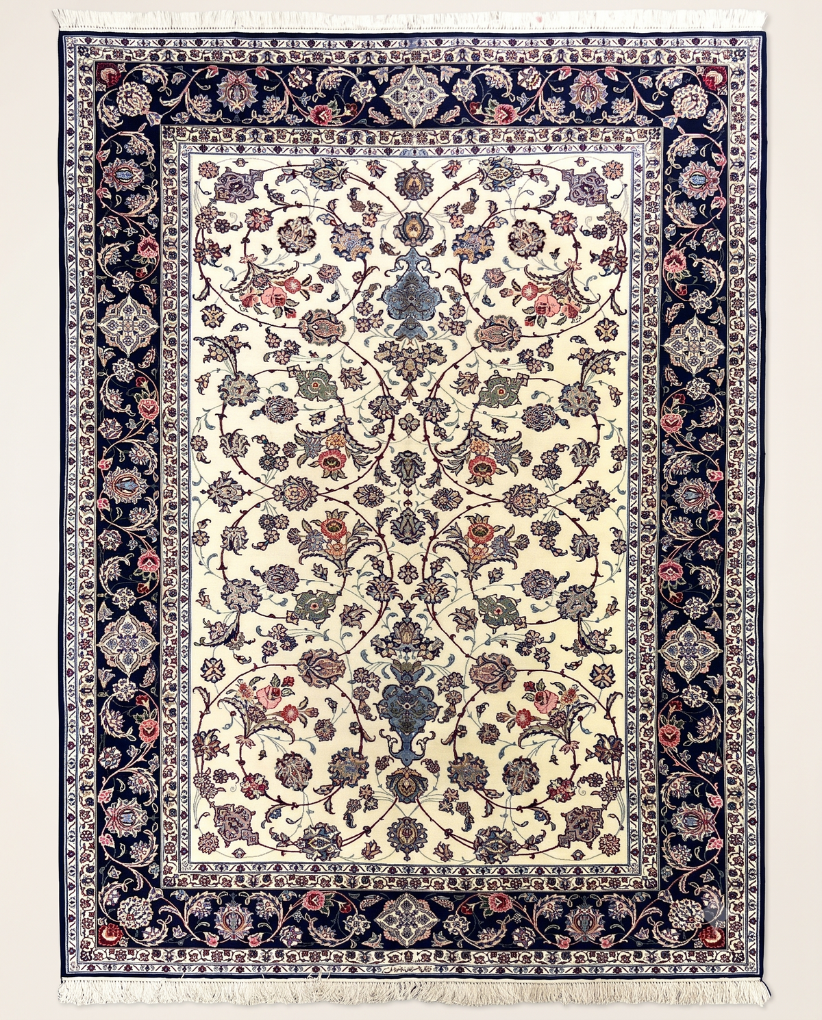Hand-Knotted Persian Tree of Life Rug