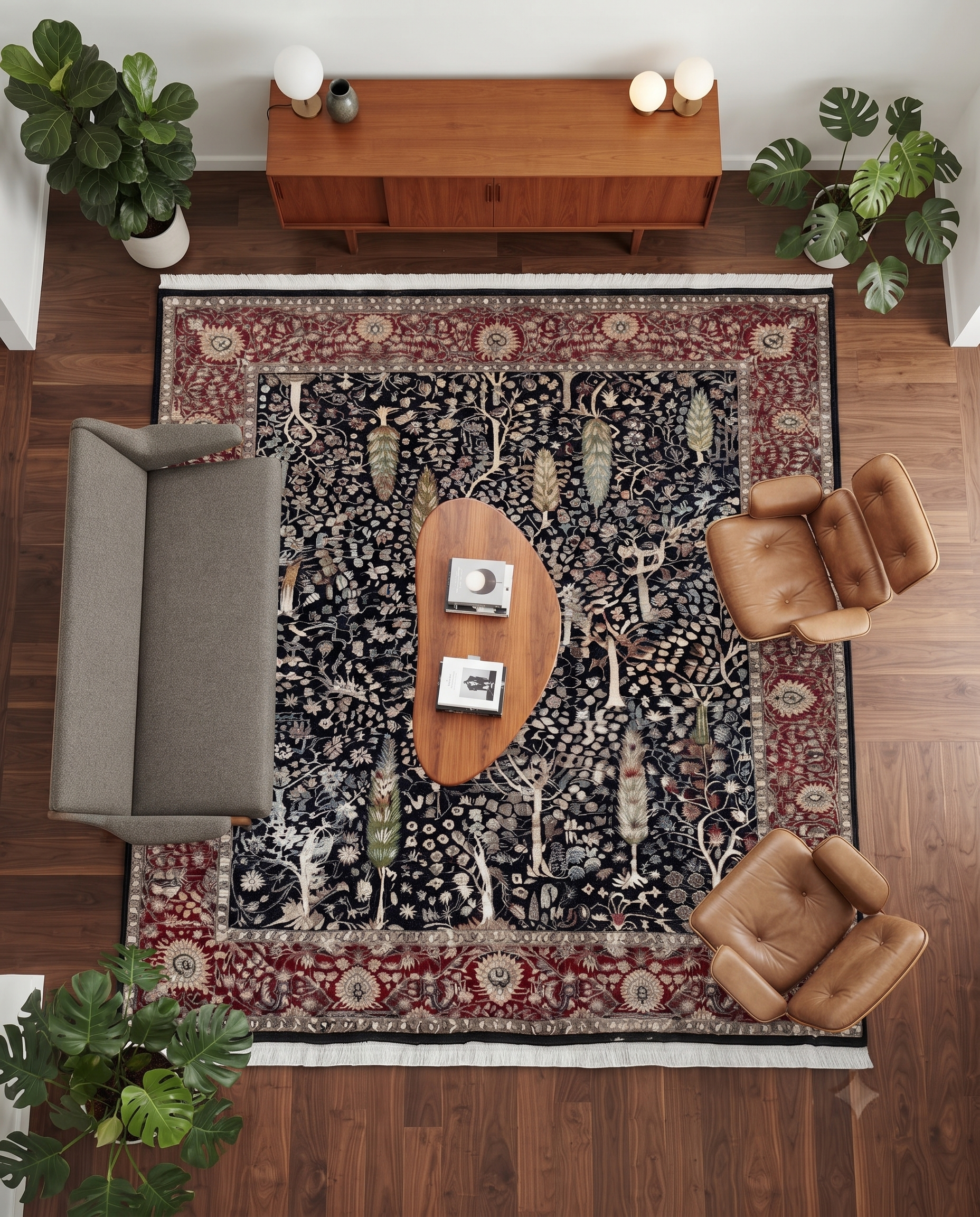 The Midnight Cypress Paradise Carpet