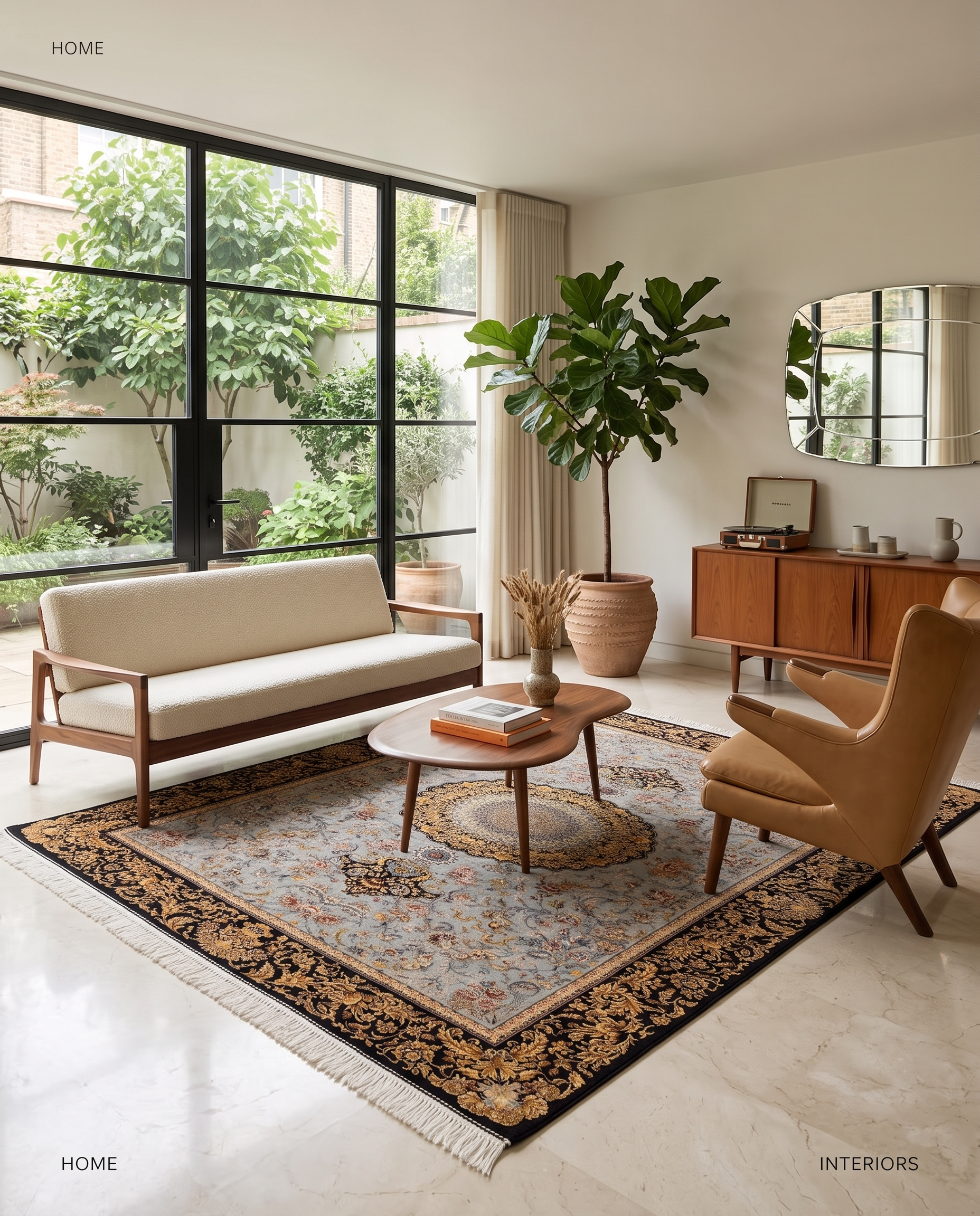 Opulent Royal Irani Designer Carpet