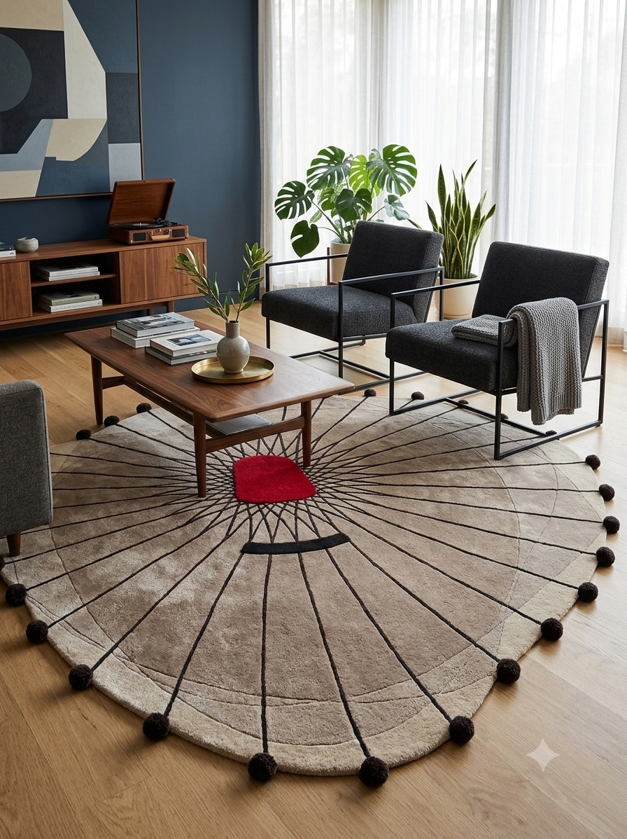 Solar Reverie Silk Viscose Rug