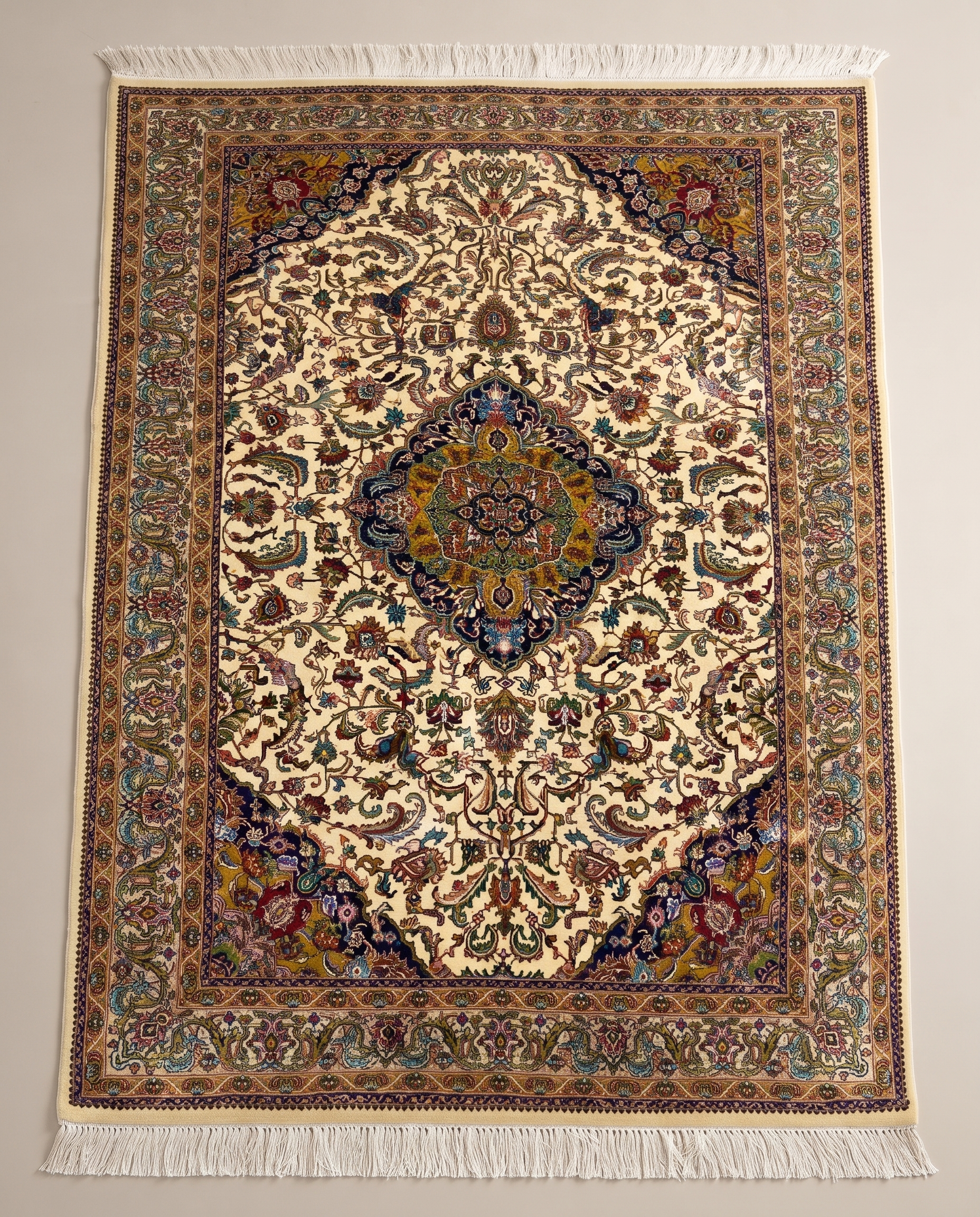 Gold Safavid Irani Heritage Carpet