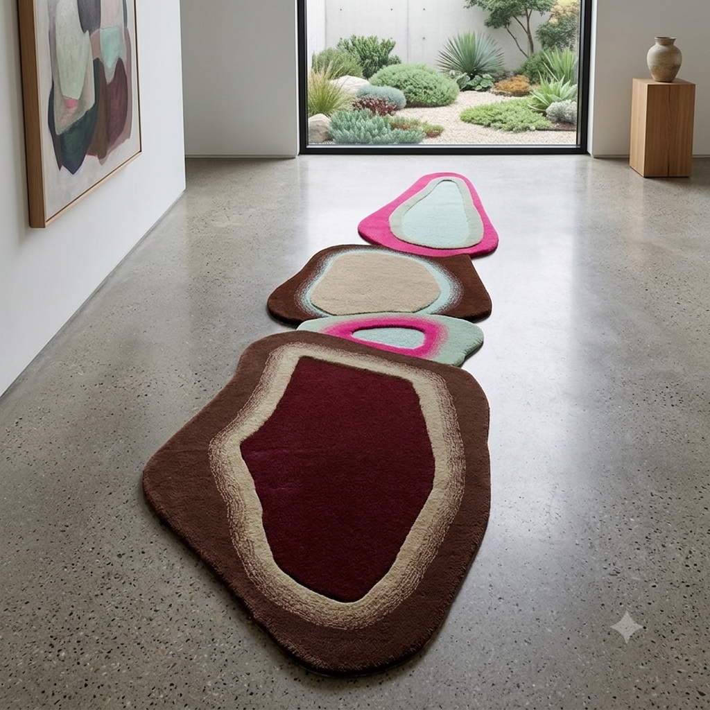 Chromatic Flow Wool Rug