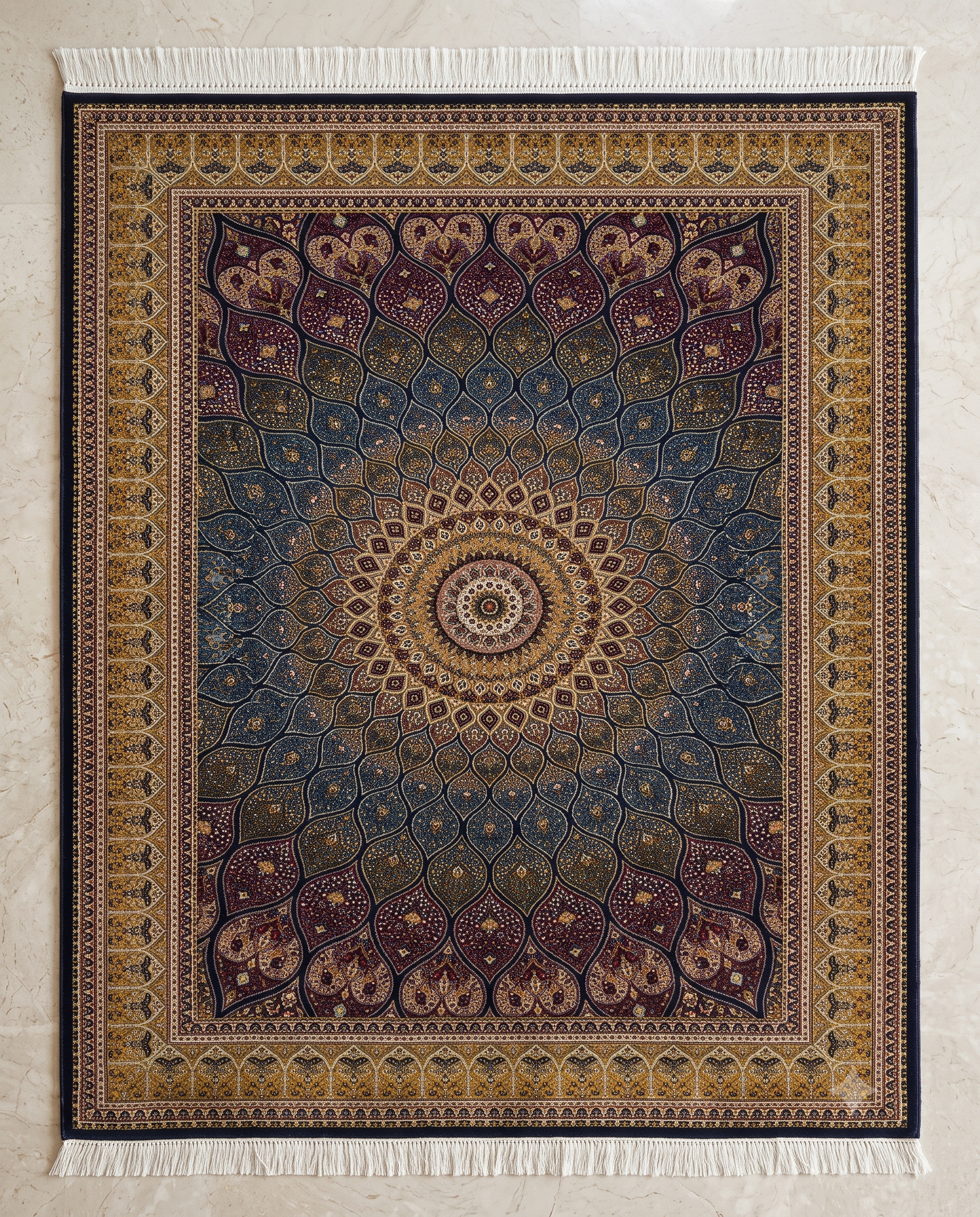 Irani Mosaic Medallion Carpet