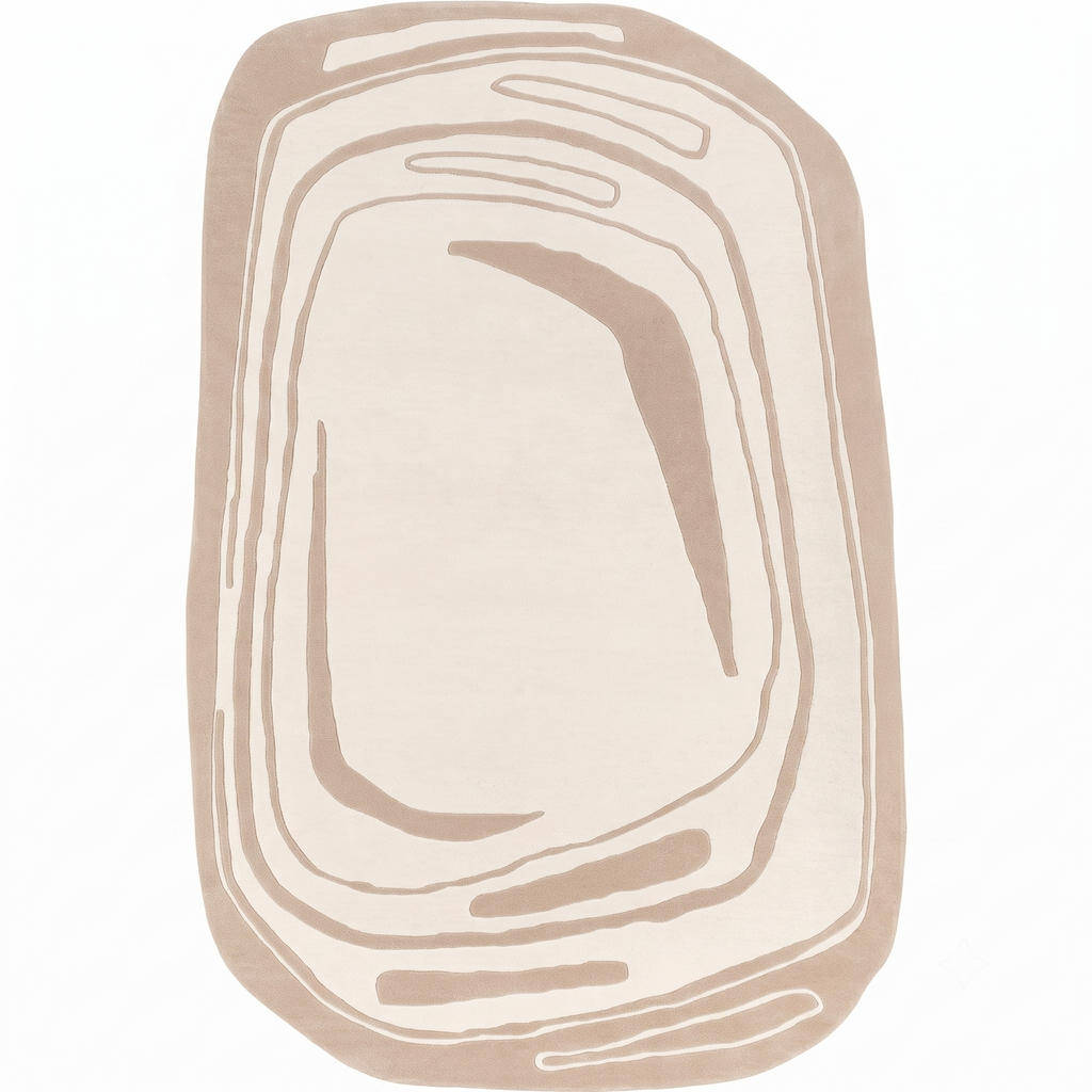 Premium Modern Neutral Wool Rug
