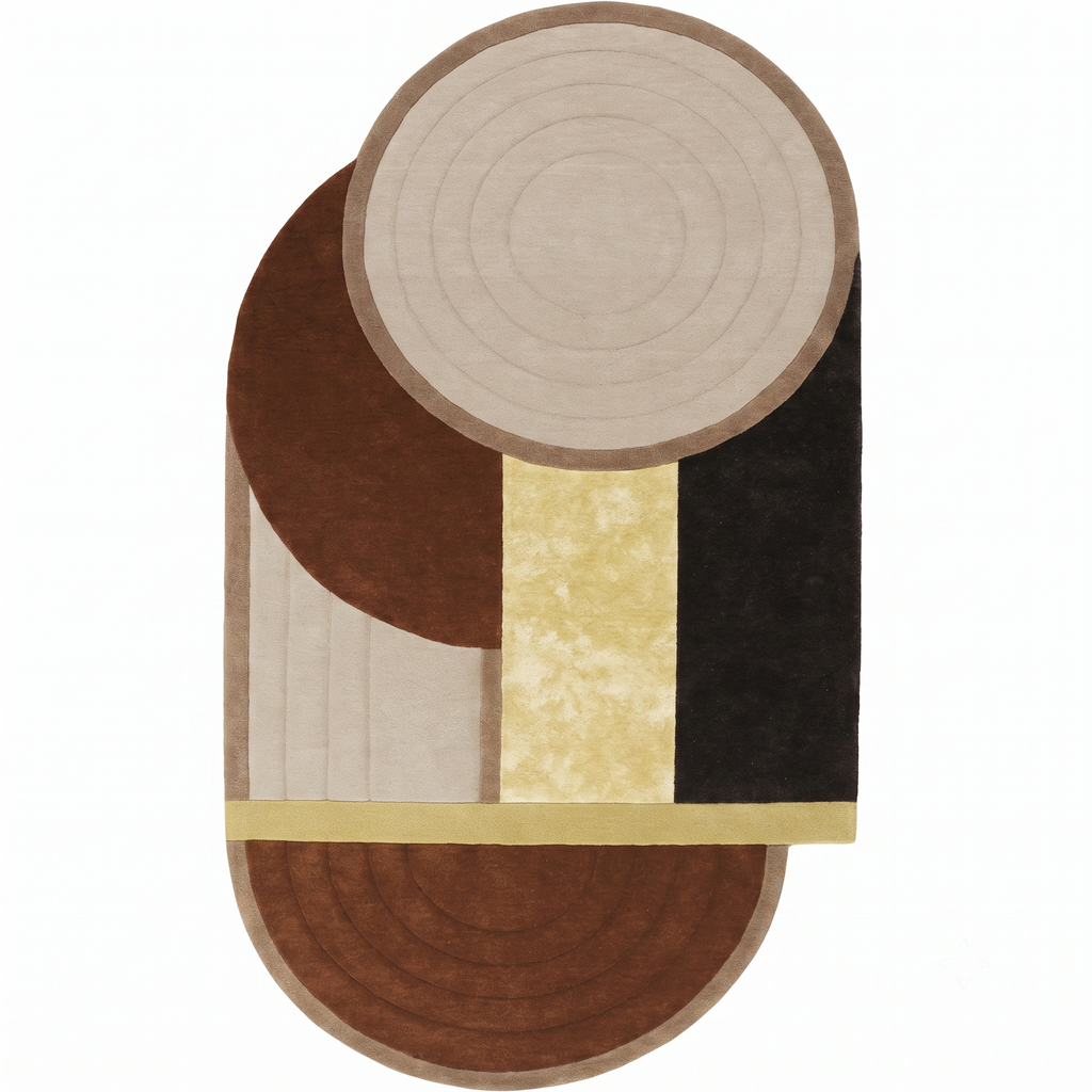 Orbital Harmony Wool Rug