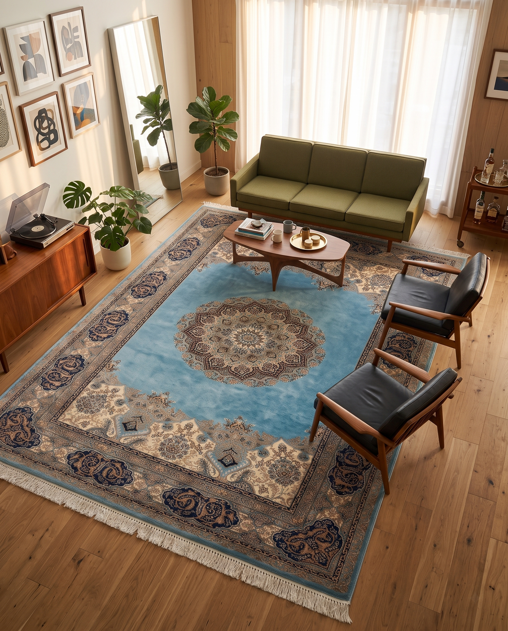 Celestial Irani Azure Palace Rug