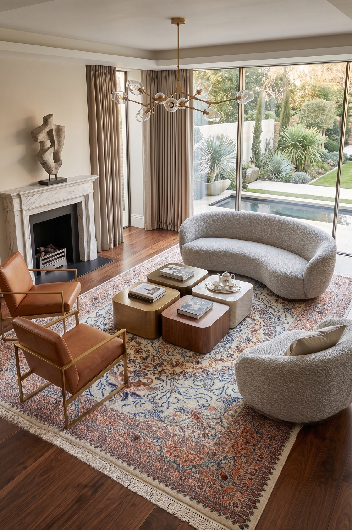 The Aurelia Dynasty  Antique Arabesque Medallion Area Rug