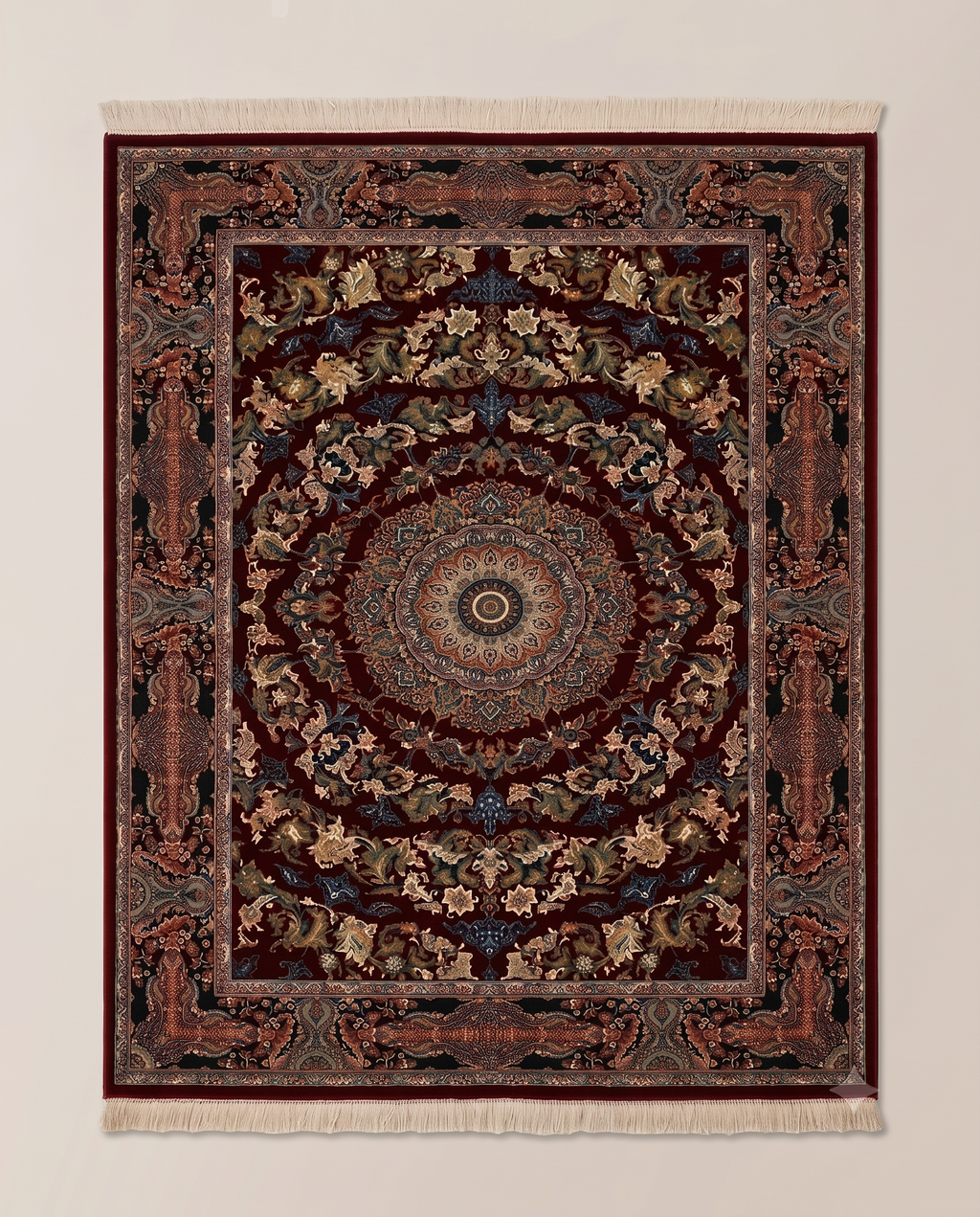 Regal Irani Maroon Garden Carpet