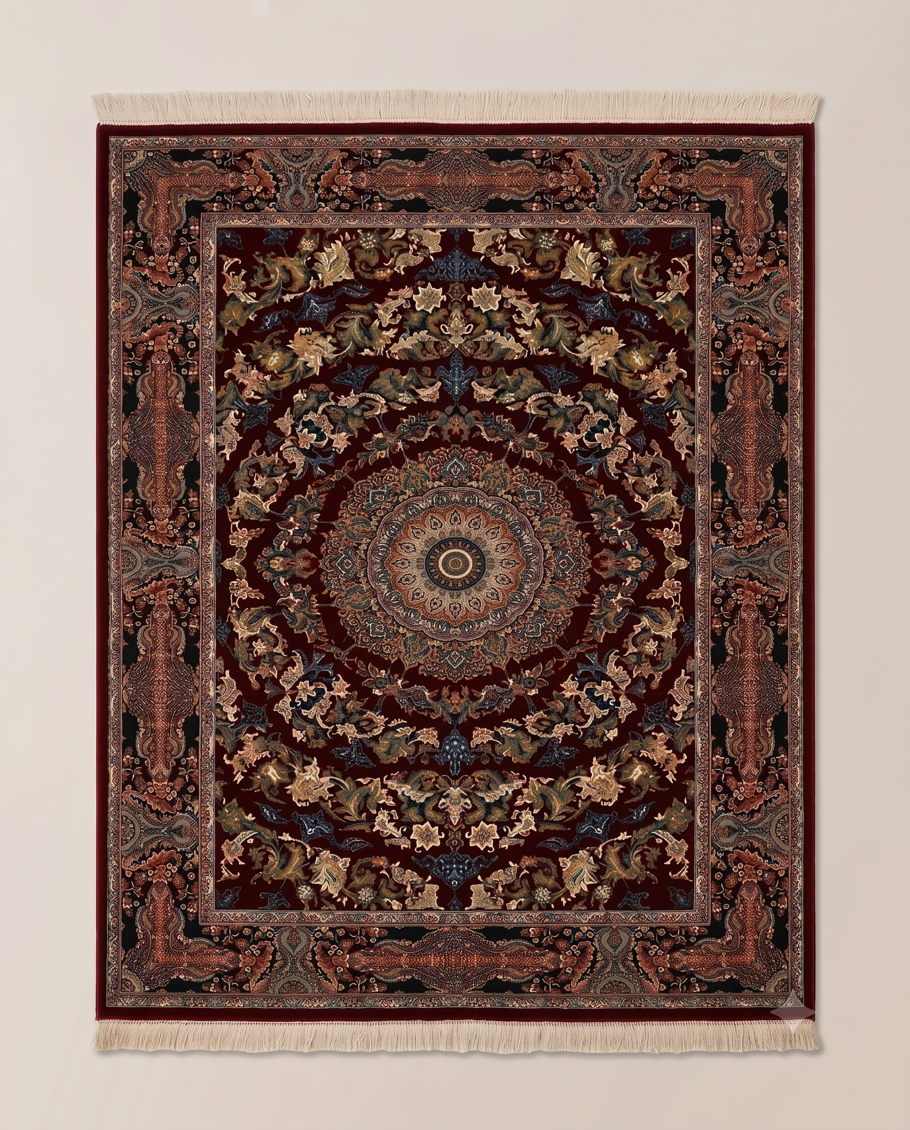 Regal Irani Maroon Garden Carpet