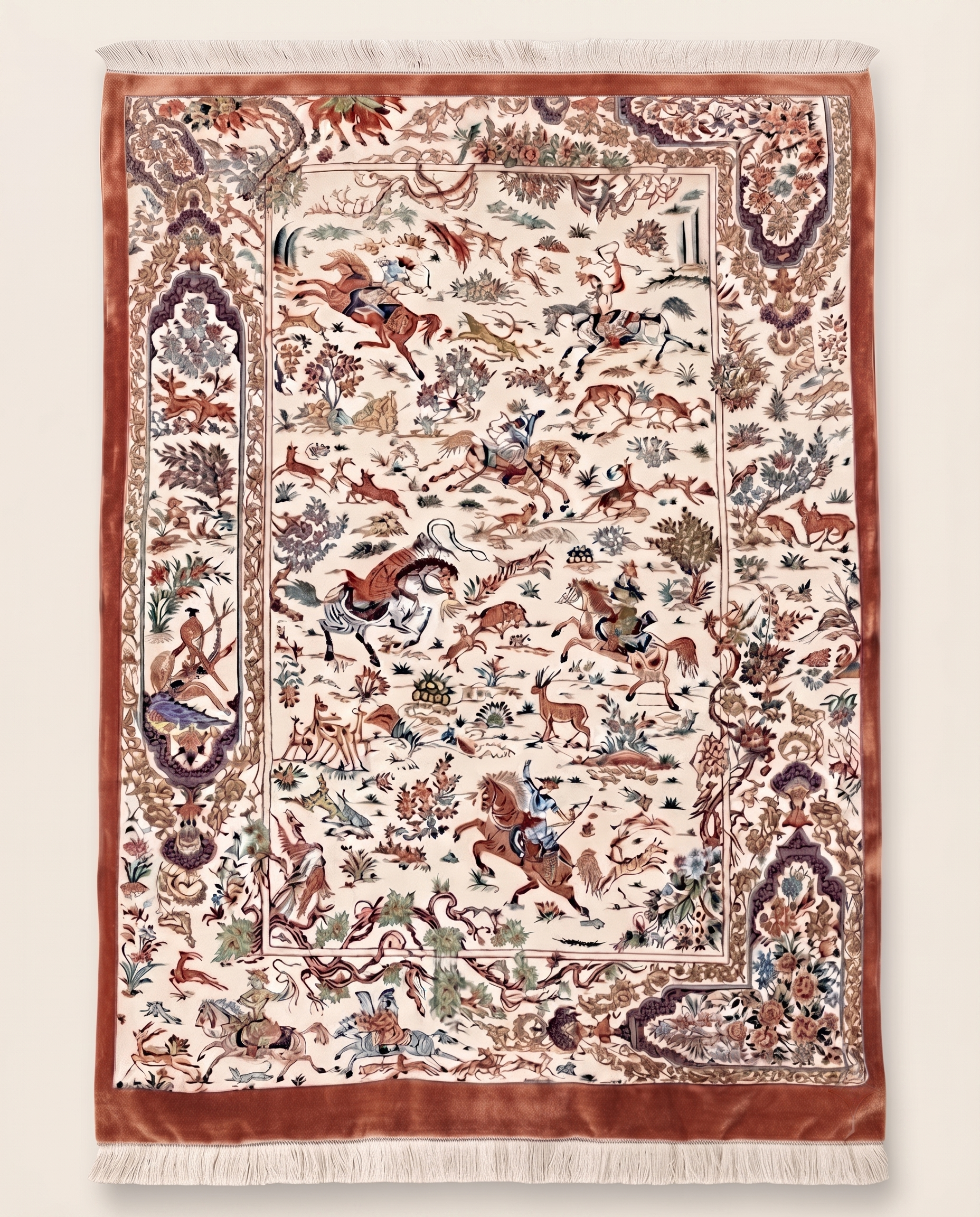 The Shah's Eternal Hunt Irani Carpet
