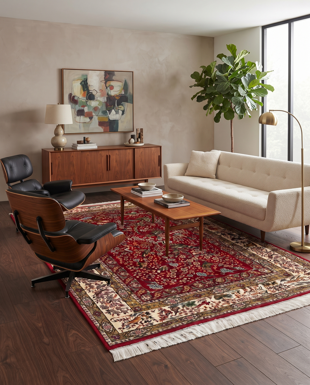 The Crimson Majesty Irani Carpet