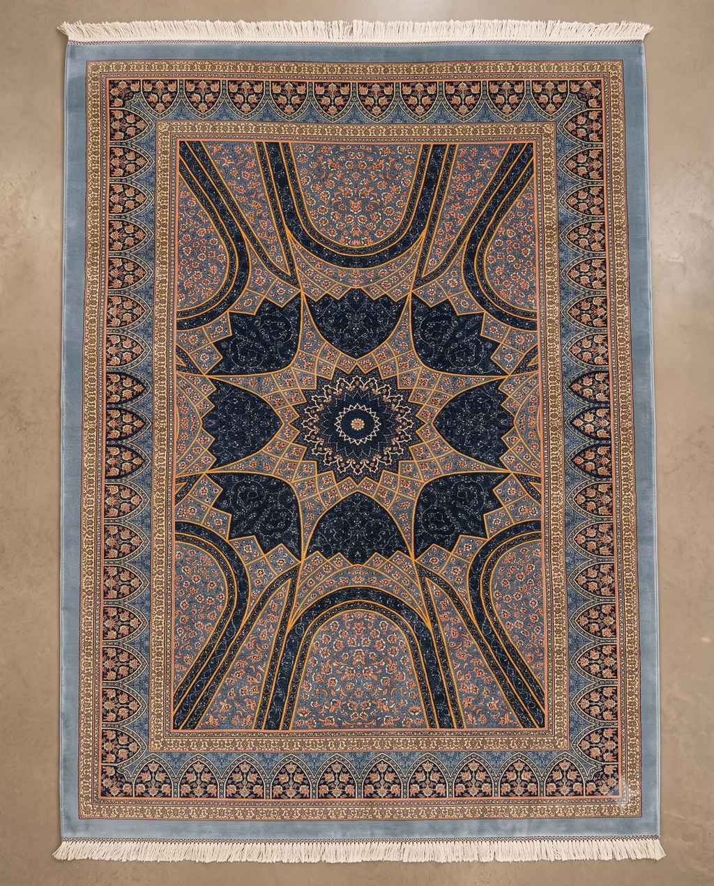 Royal Irani Mosque Arch Designer Carpet