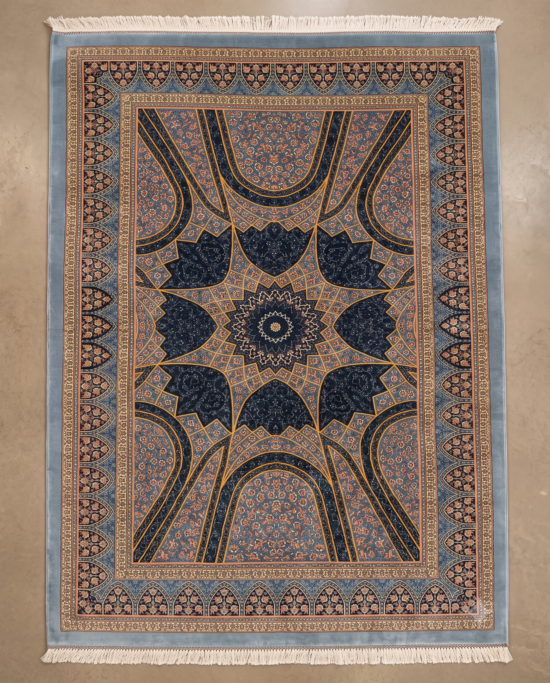Royal Irani Mosque Arch Designer Carpet