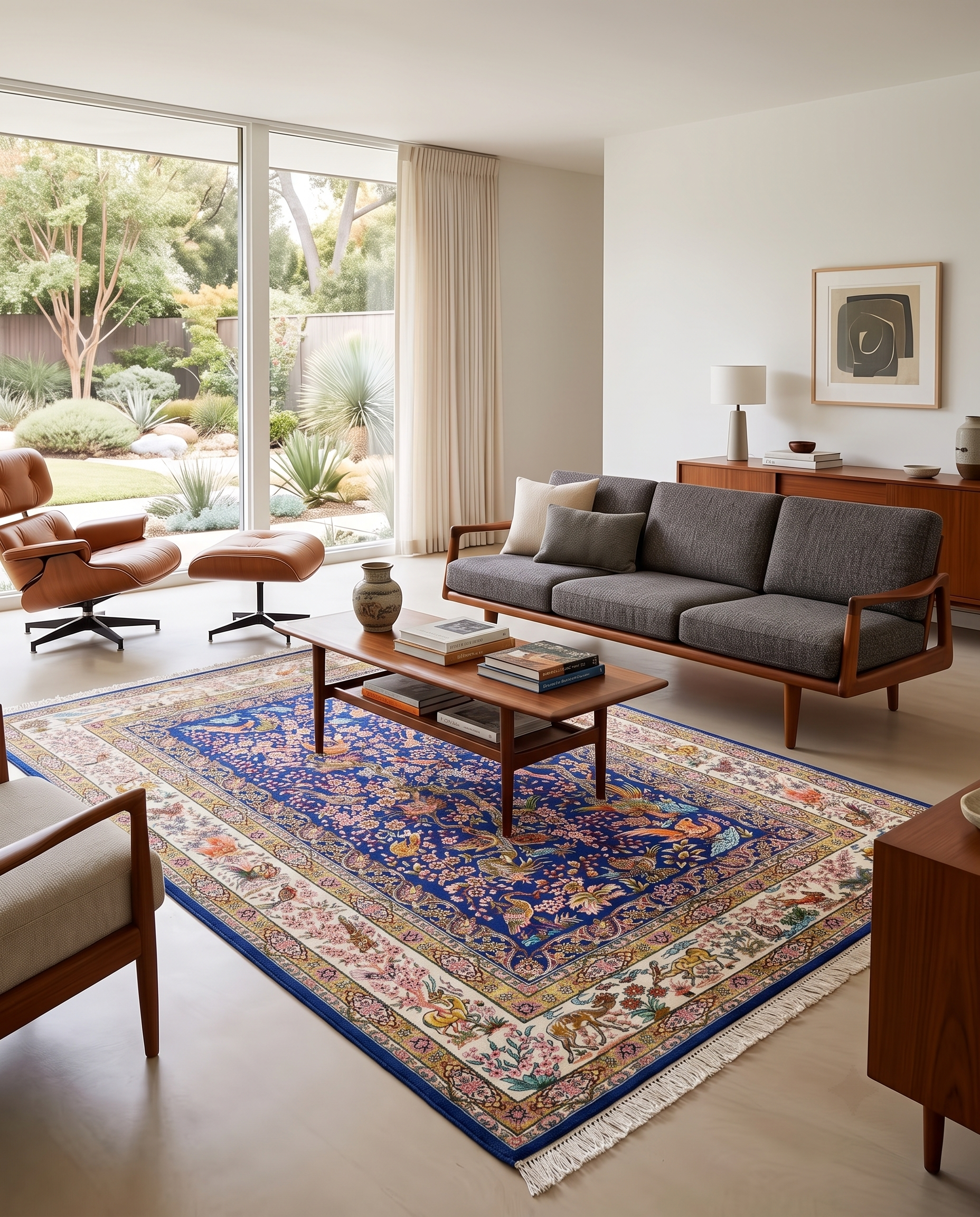 The Royal Peacock Garden Carpet