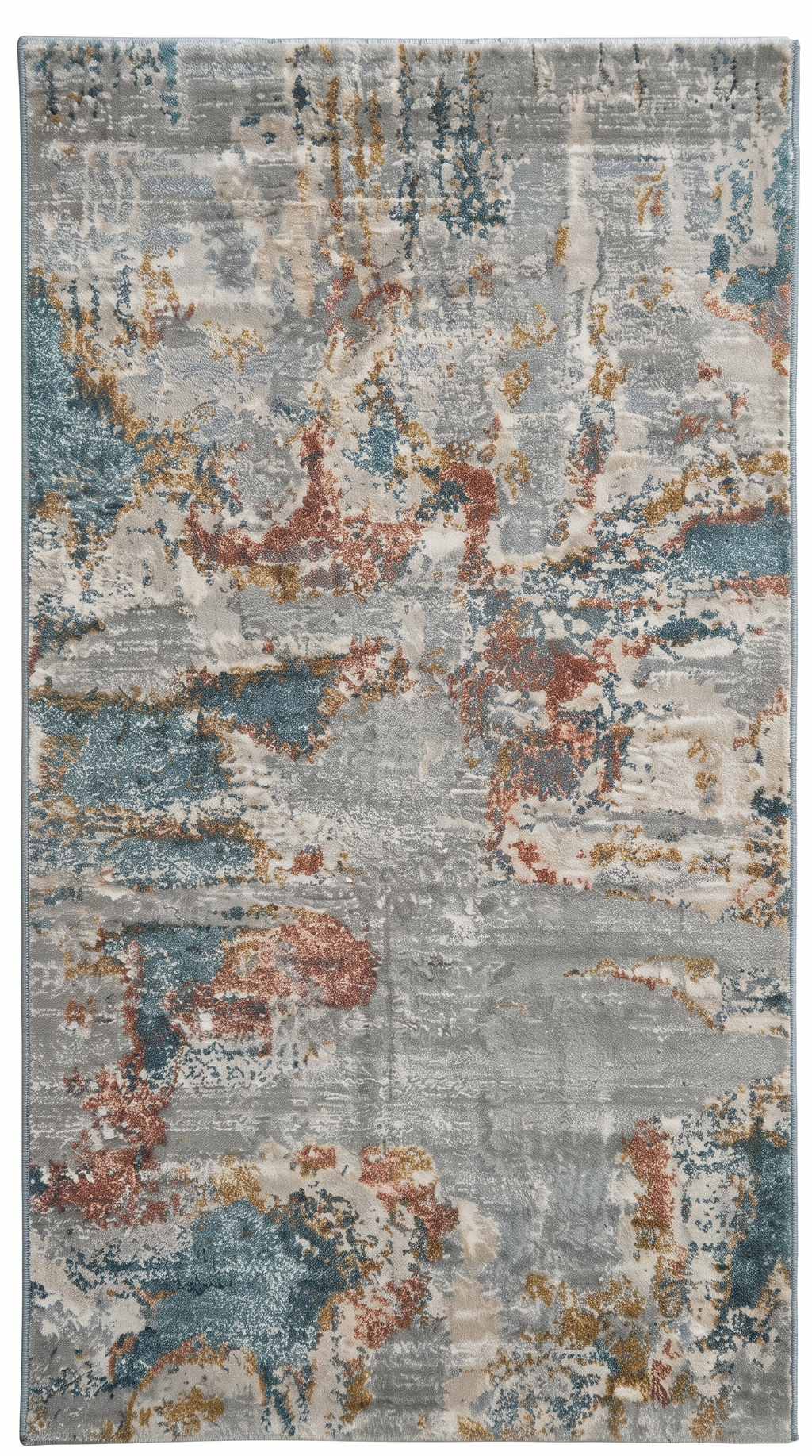 Modern Abstract Distressed Area Rug