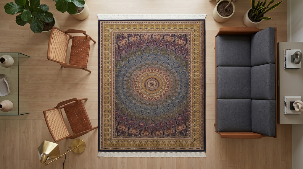 Irani Mosaic Medallion Carpet