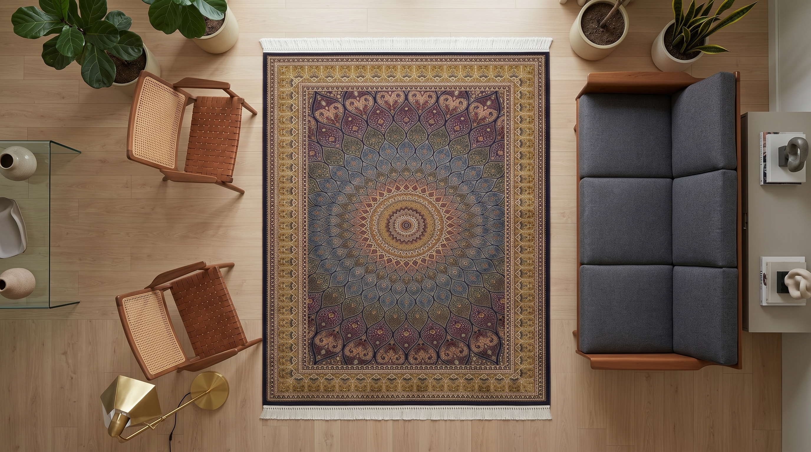 Irani Mosaic Medallion Carpet