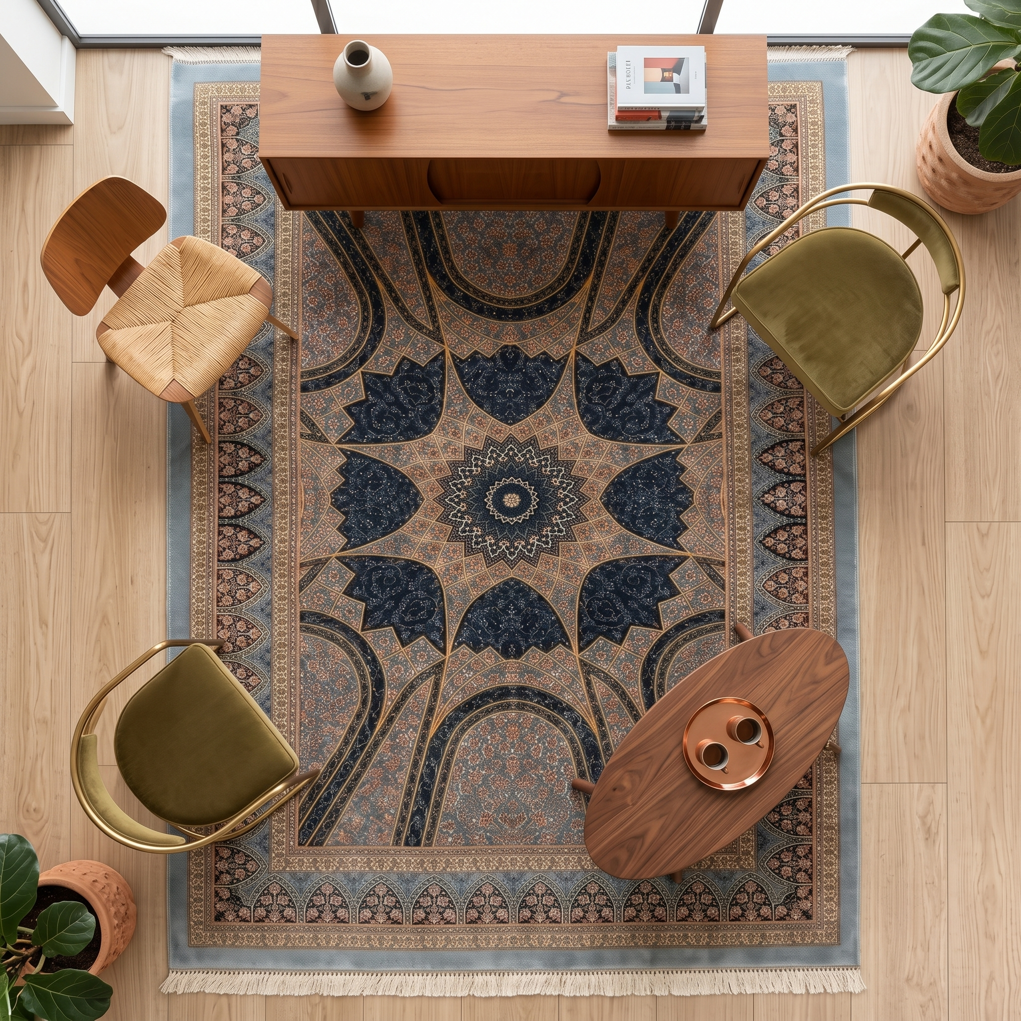 Royal Irani Mosque Arch Designer Carpet