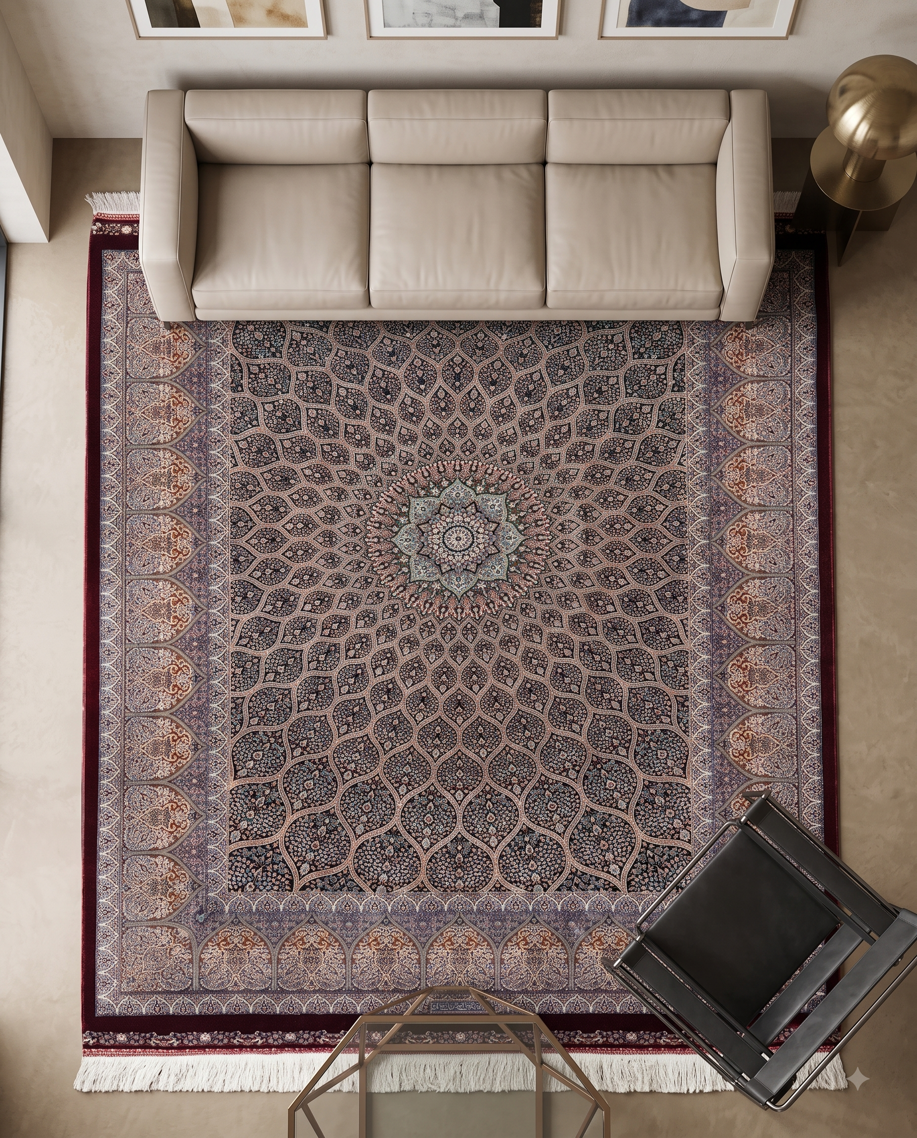Obsidian Crown Celestial Carpet