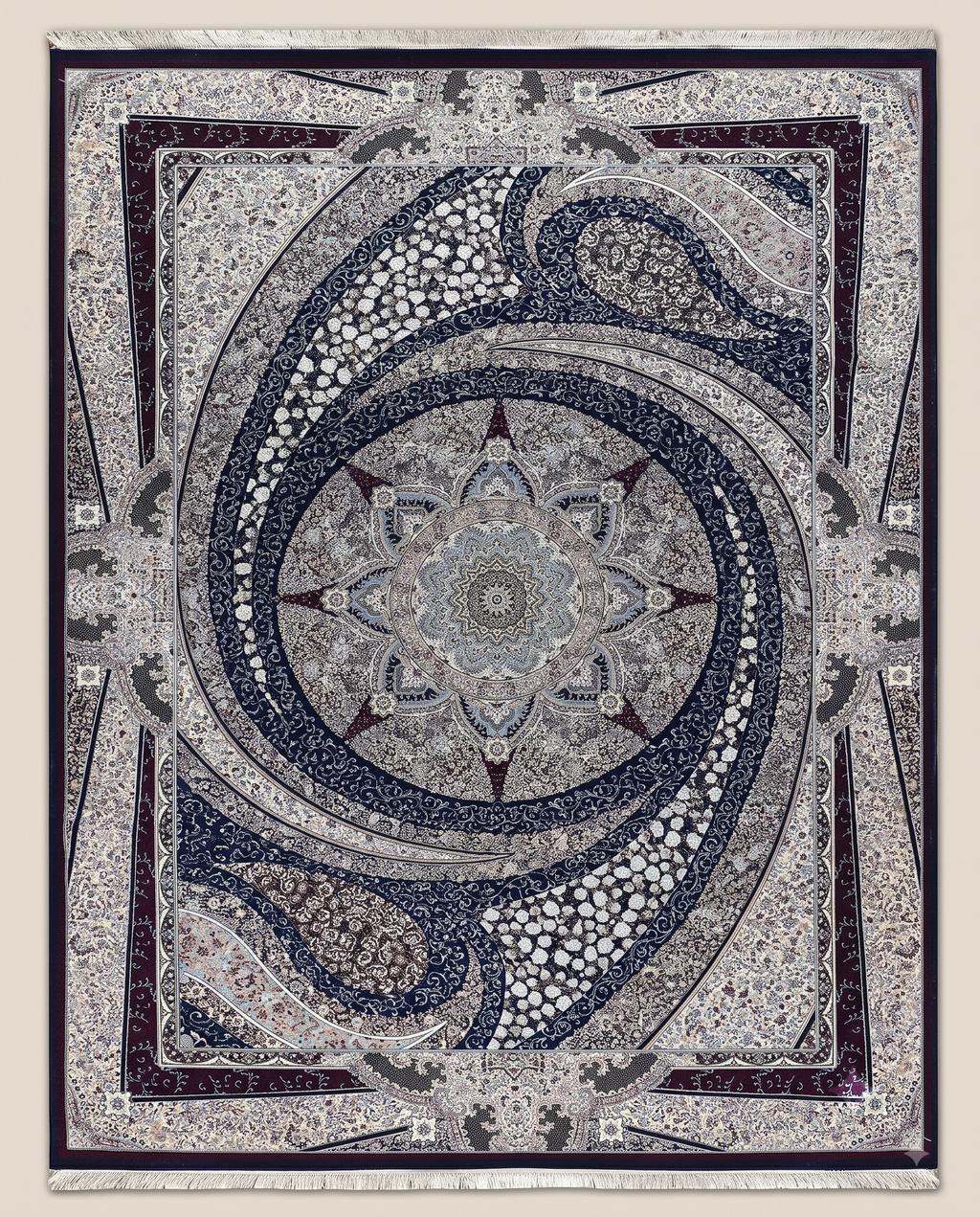 Modern Irani Carpet for Living Room with Elegant Pattern Design