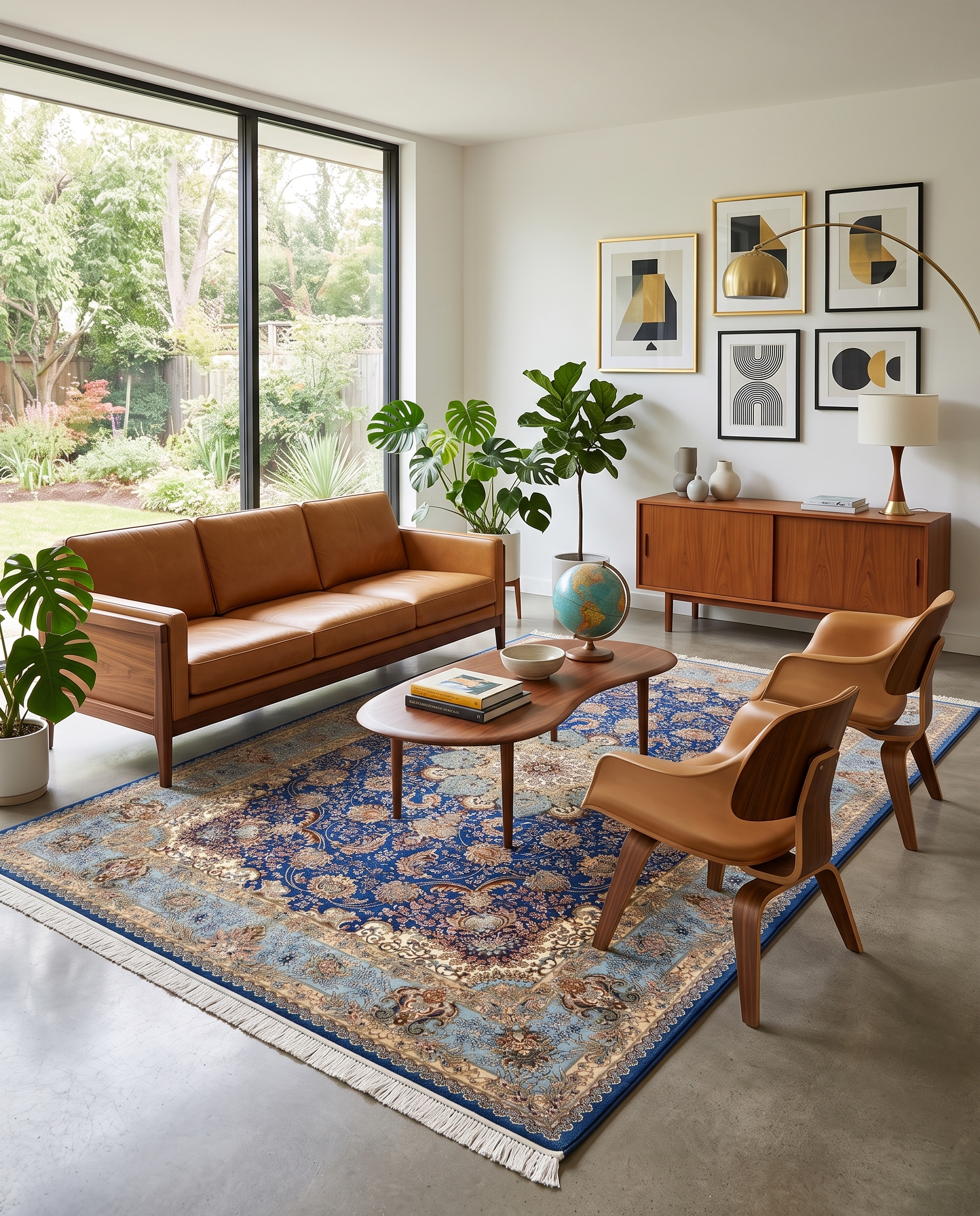 Celestial Sapphire Irani Carpet