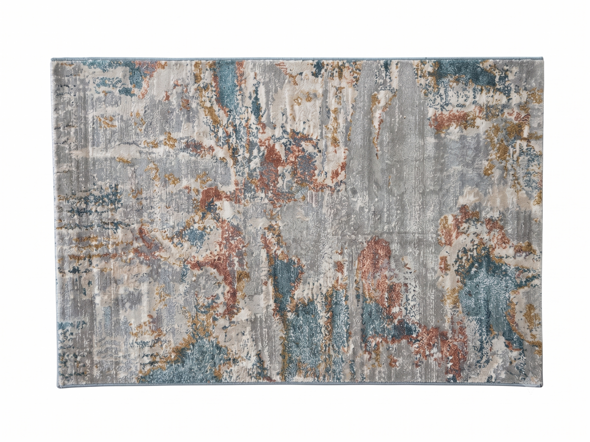 Modern Abstract Distressed Area Rug