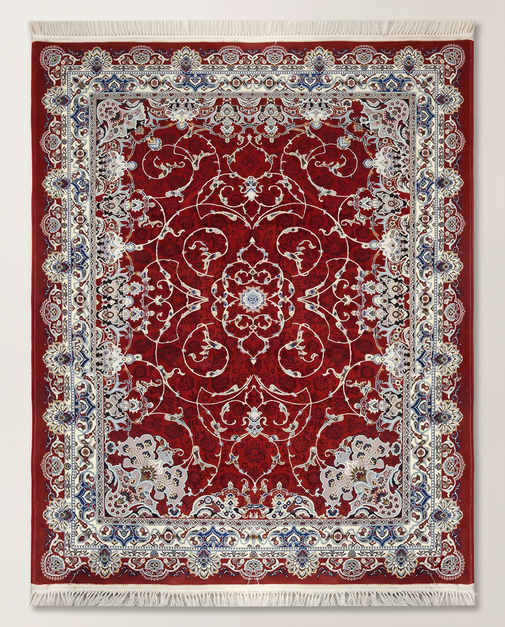Irani Red Carpet with Intricate Floral Vine Design