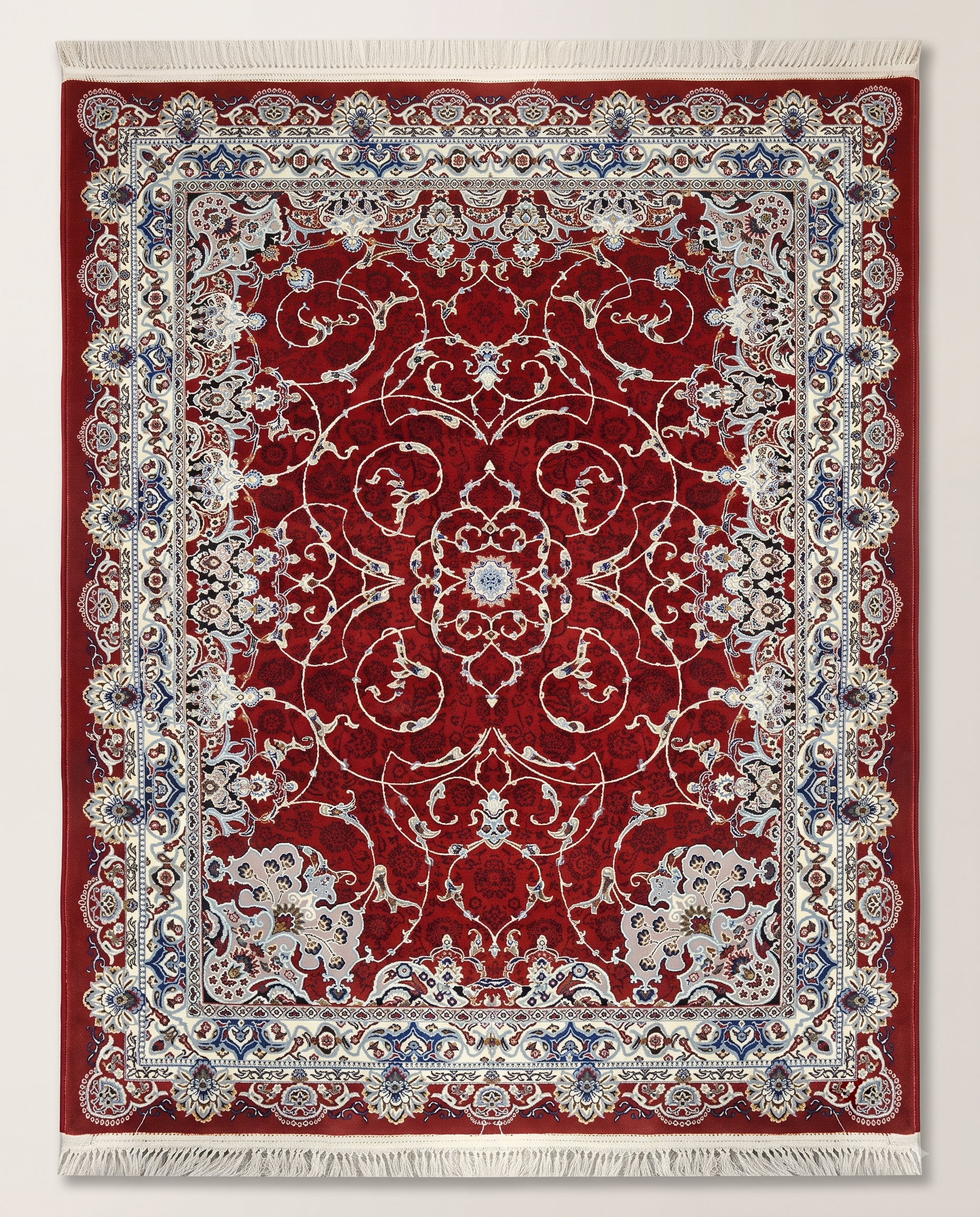 Irani Red Carpet with Intricate Floral Vine Design