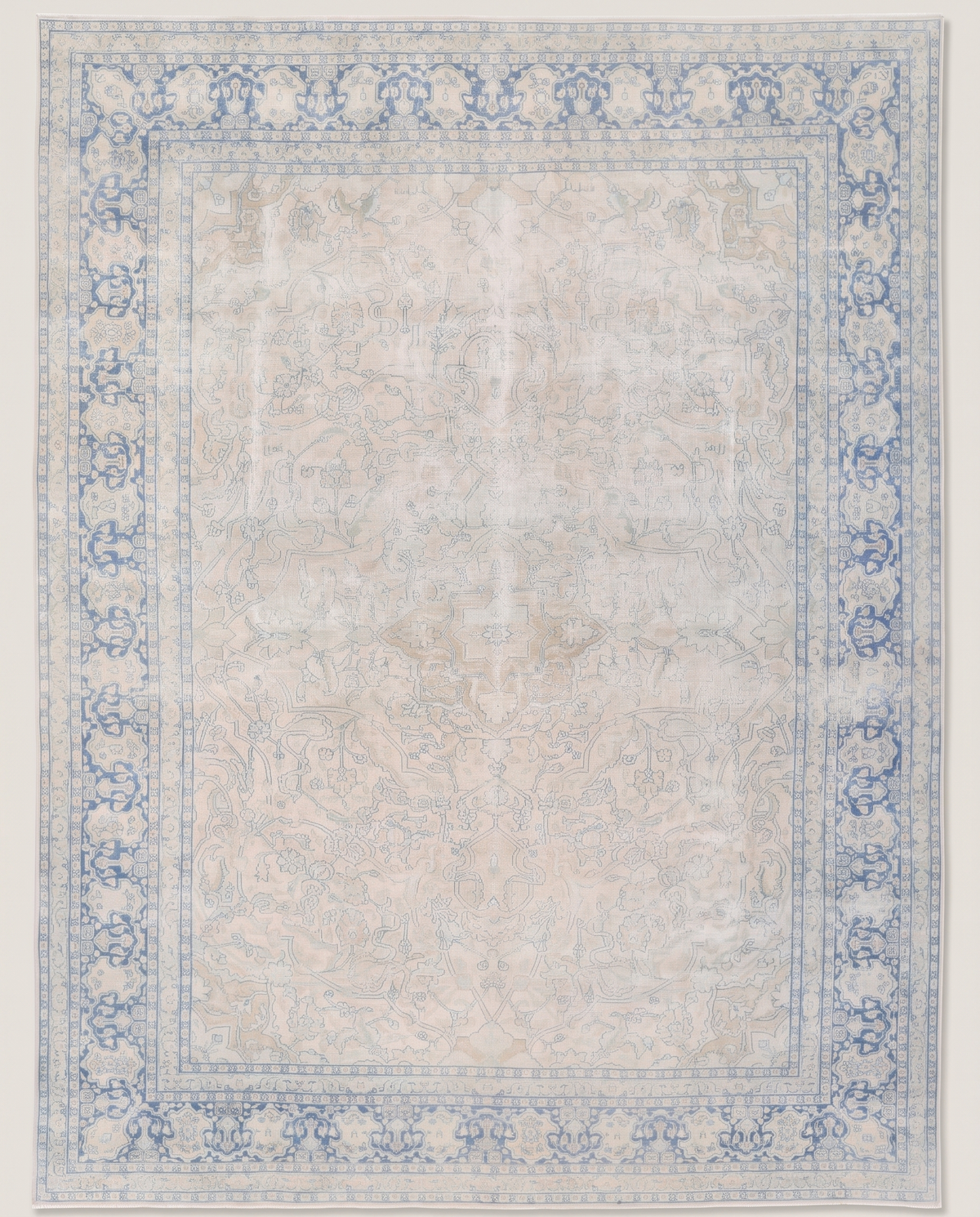 Hand-Knotted Tabriz Wool Persian Rug