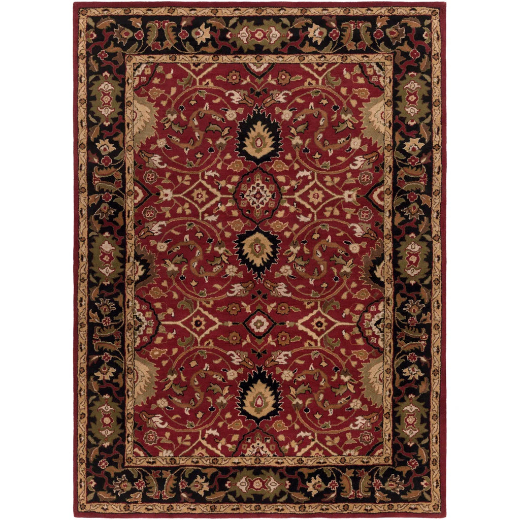 Deep Red Traditional Oriental Rug