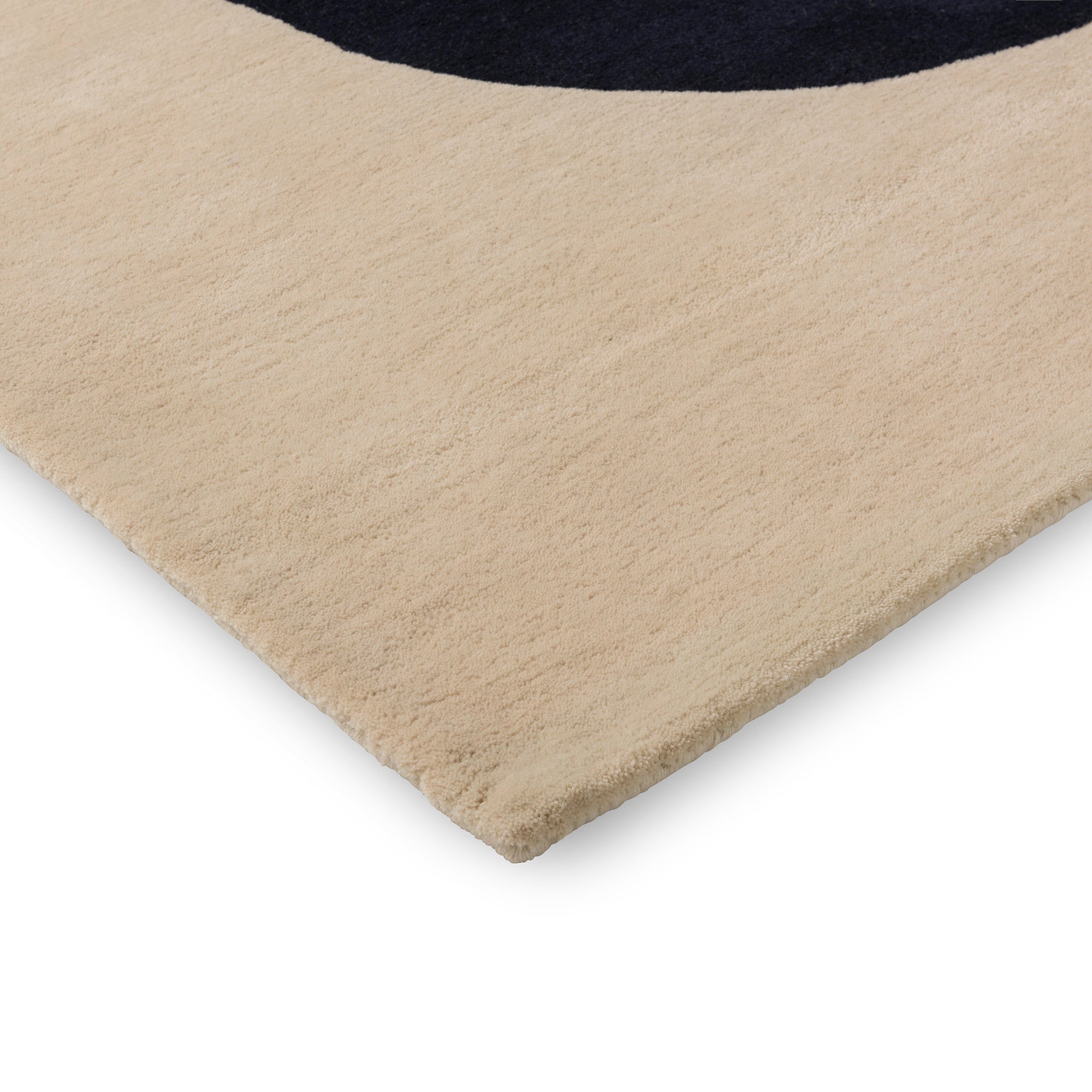 Modern Emerald Wave Hand Tufted Wool Rug