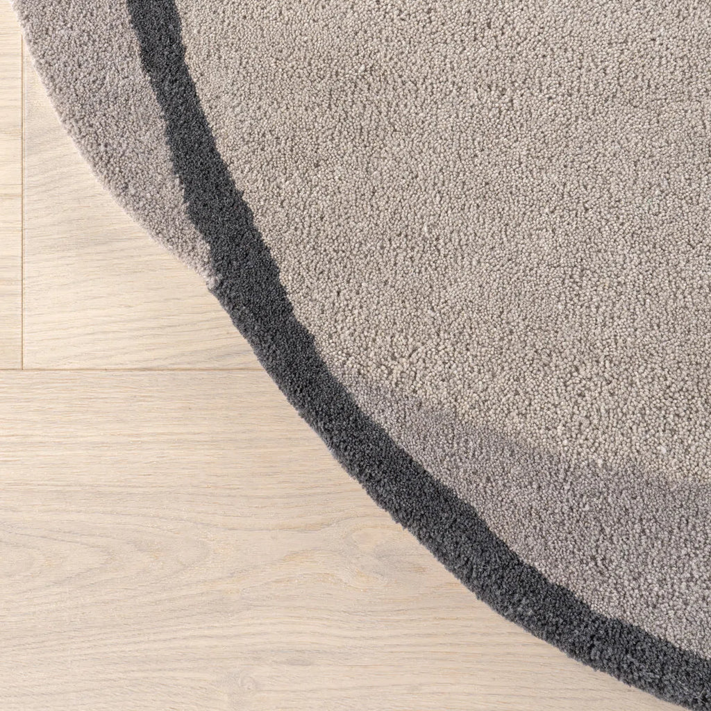 Muted Grey & Beige Colorblock Rug