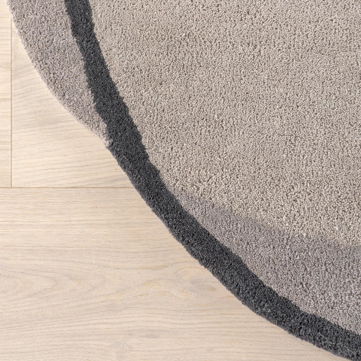 Muted Grey & Beige Colorblock Rug