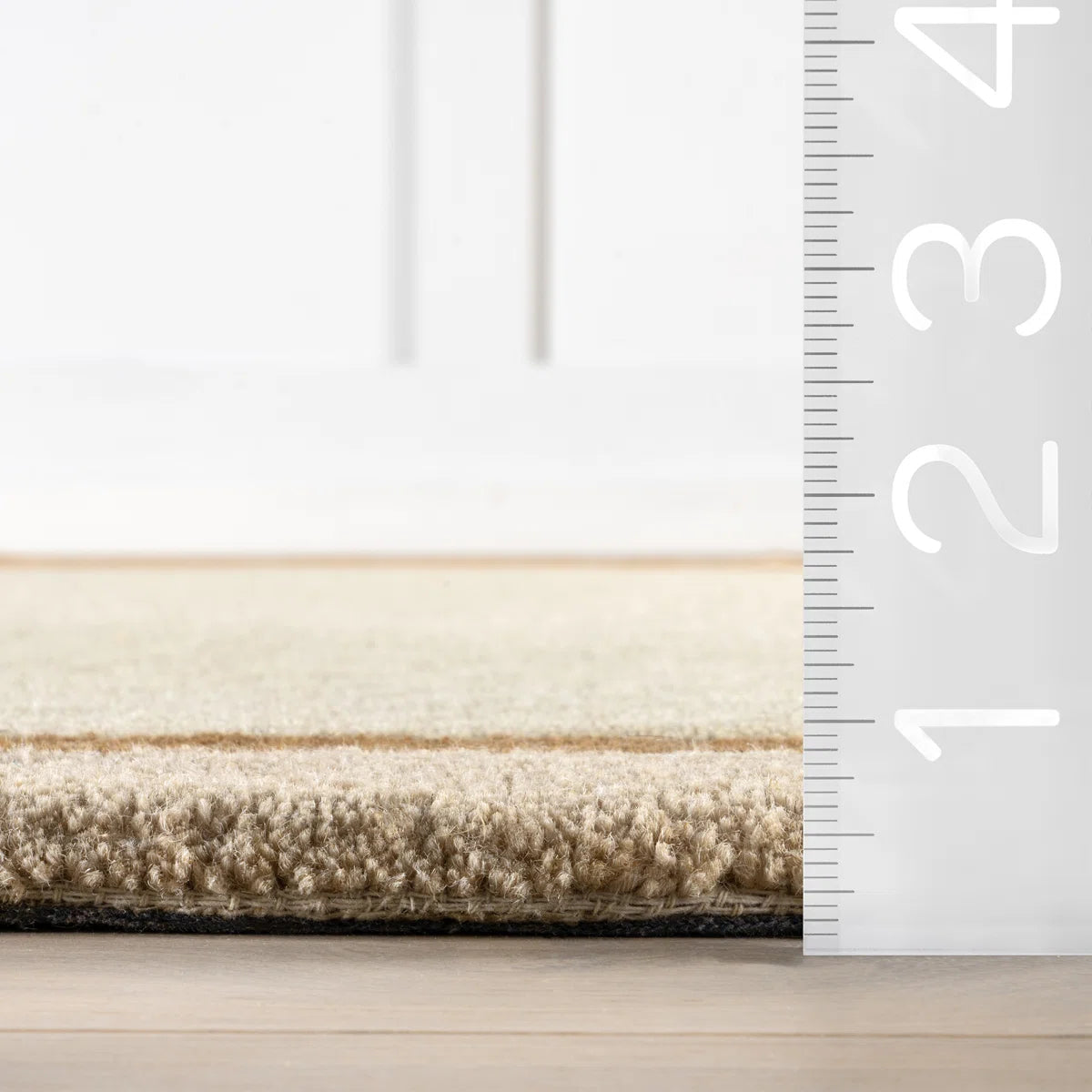 Espresso Outline Earthy Colorblock Pebble Rug