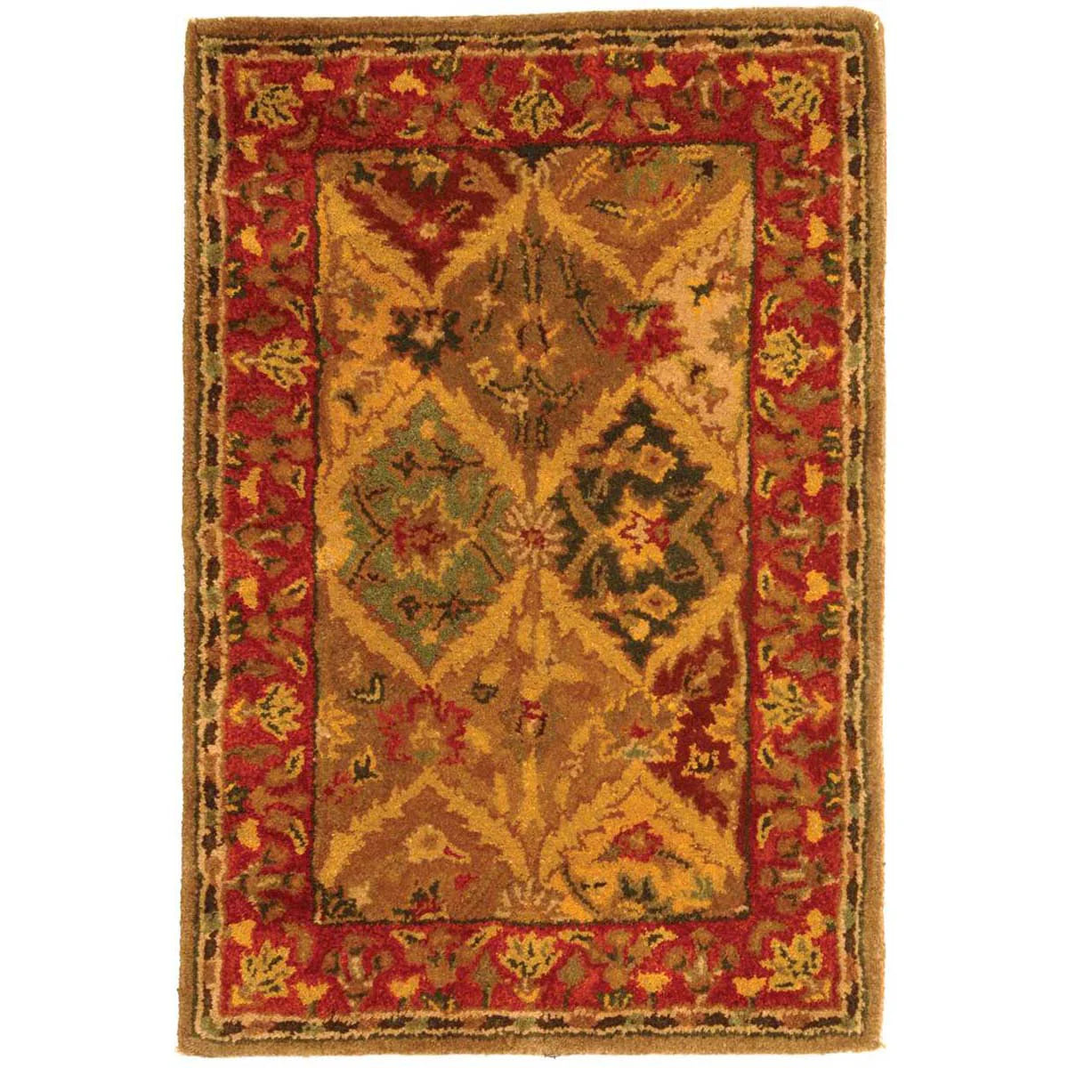 Vintage Floral Border Area Rug