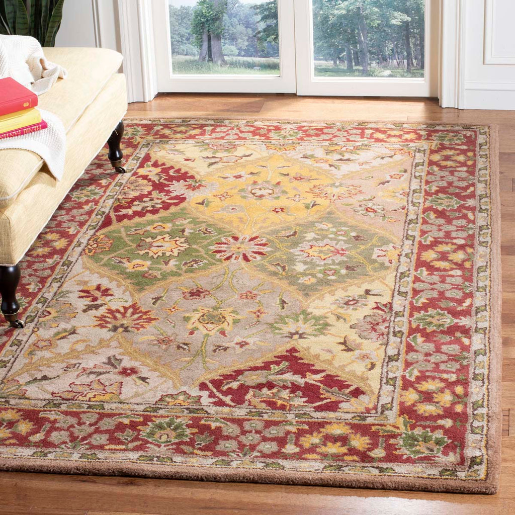 Vintage Floral Border Area Rug