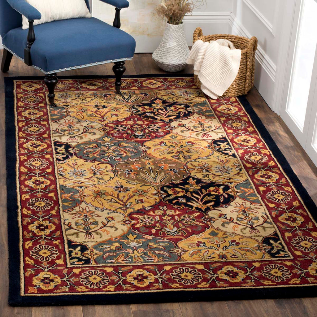 Classic Oriental Floral Border Area Rug