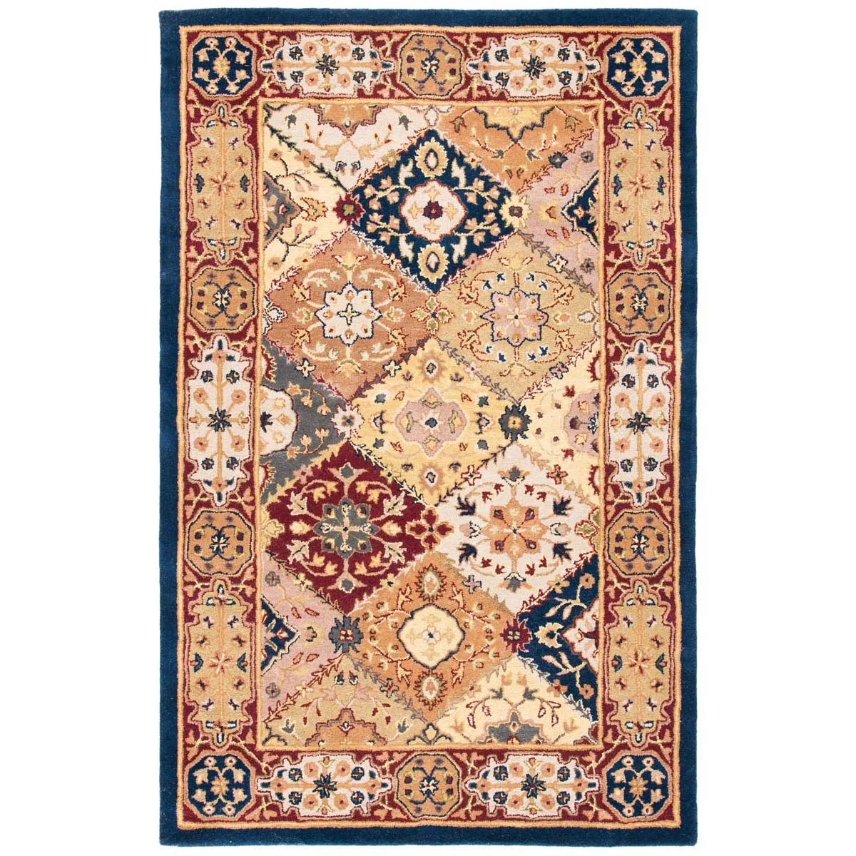 Traditional Floral Mosaic Carpet