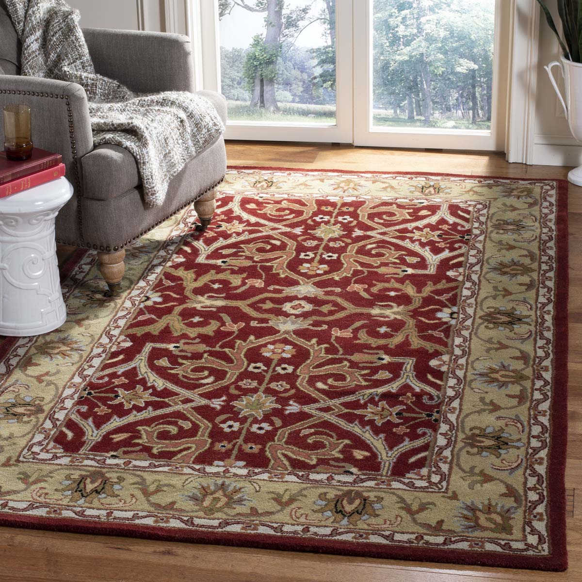 Ornate Intricate Floral Living Room Rug